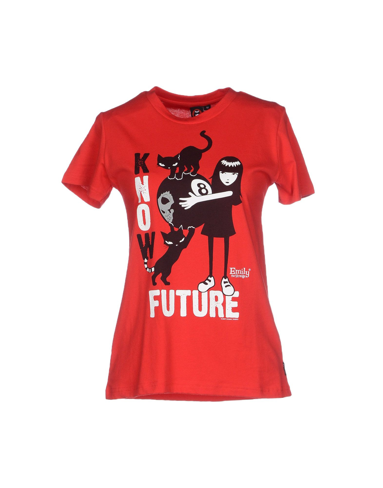 Emily the strange T-shirt in Red | Lyst