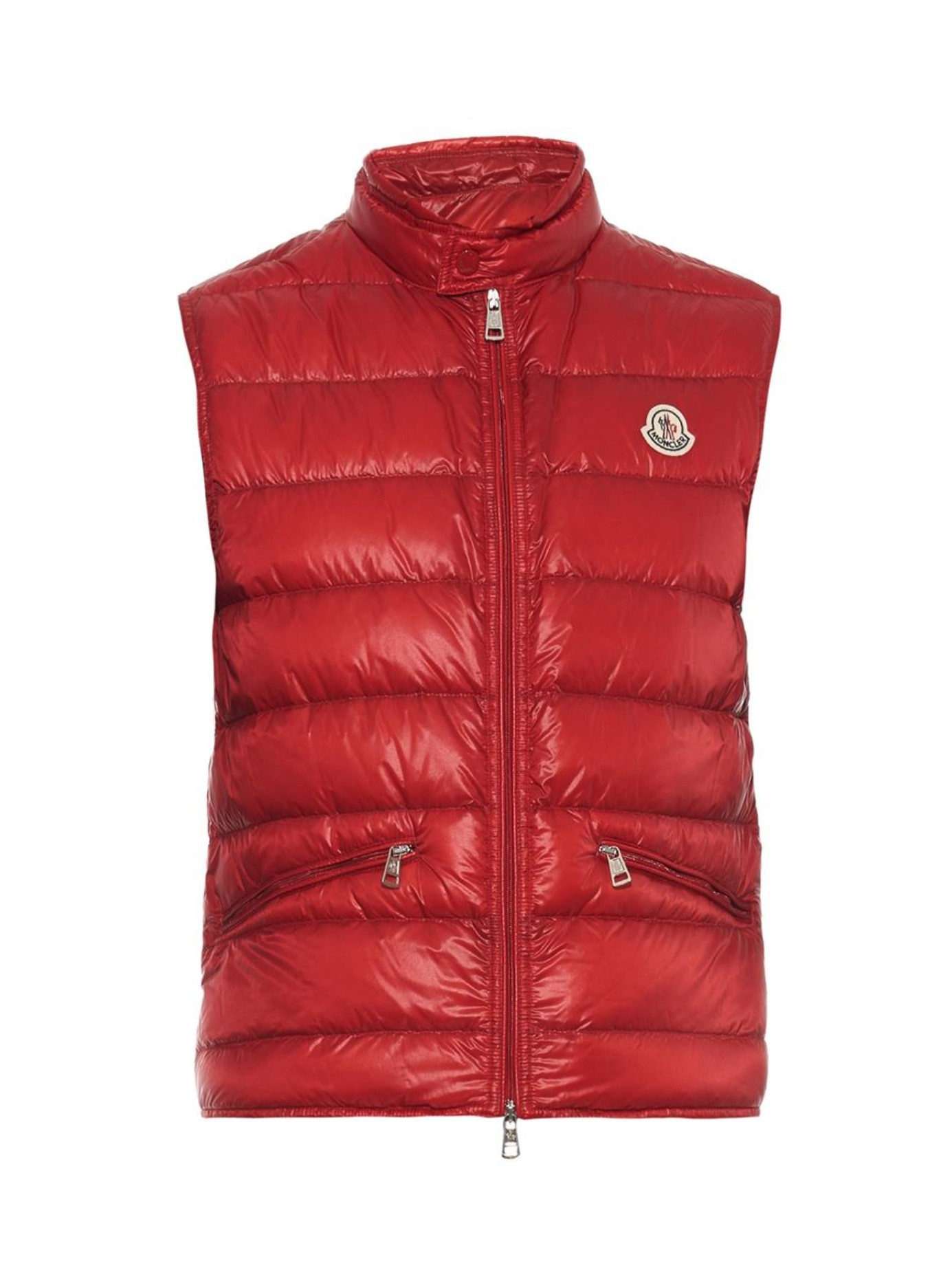 Lyst - Moncler Gui Quilted Down Gilet in Red for Men