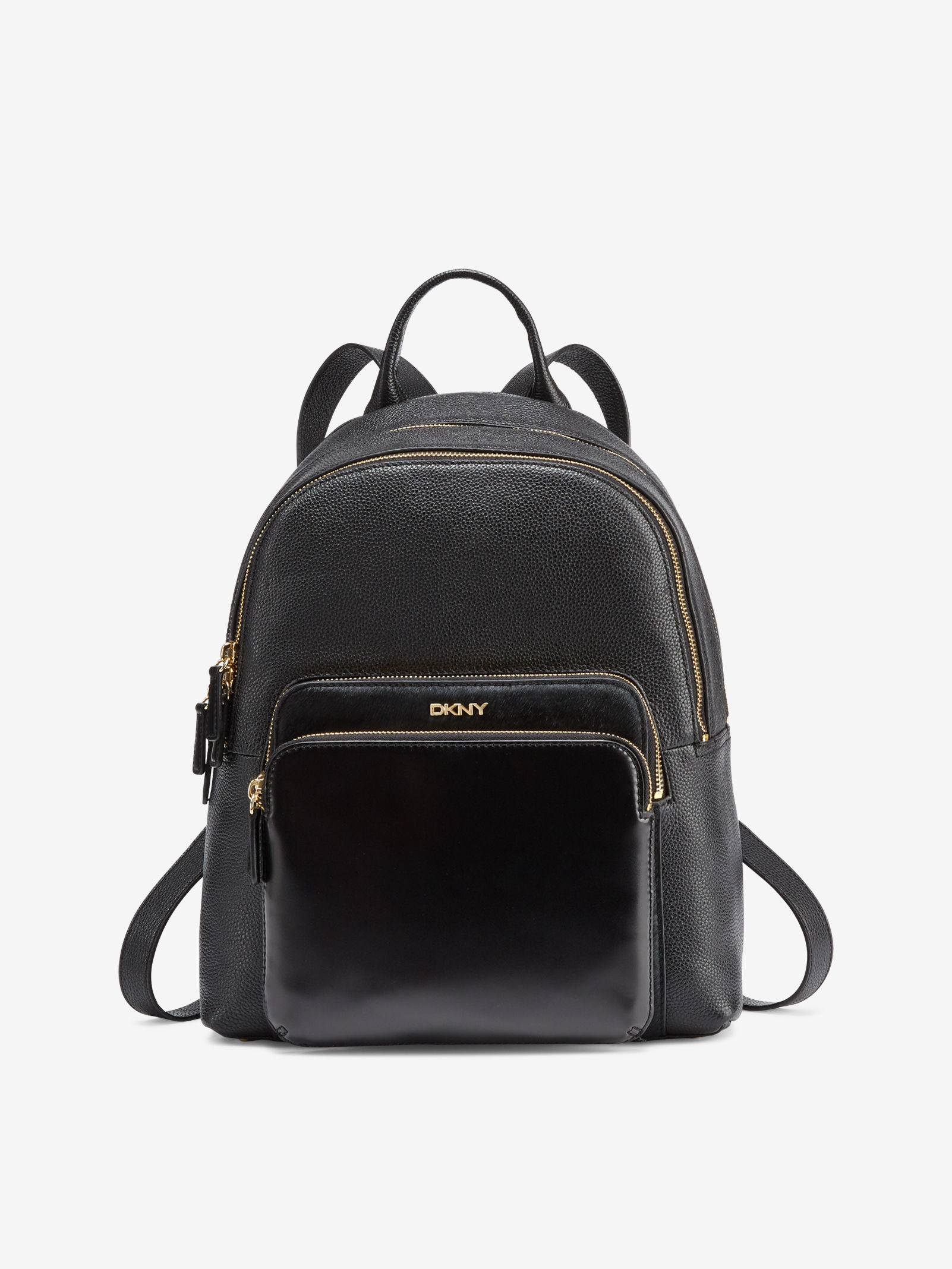 Dkny Mixed Material Backpack in Black | Lyst