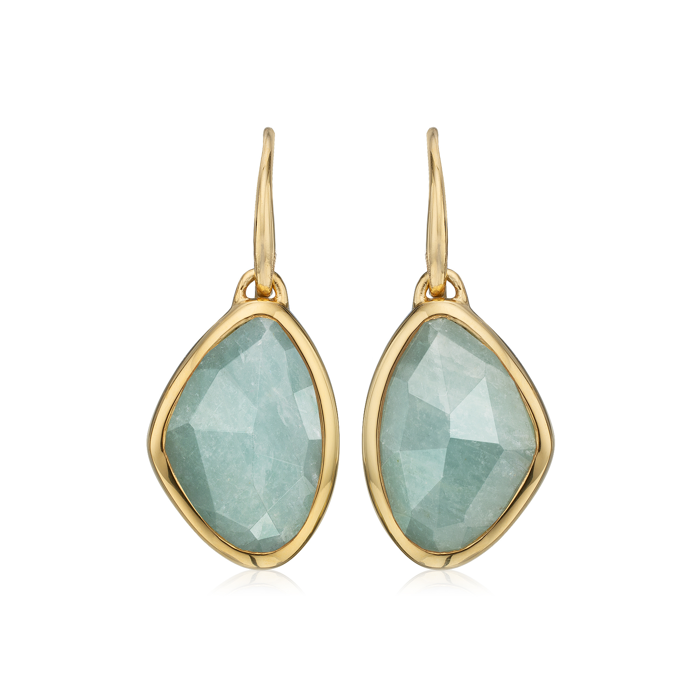 Monica vinader Siren Teardrop Earrings in Metallic | Lyst