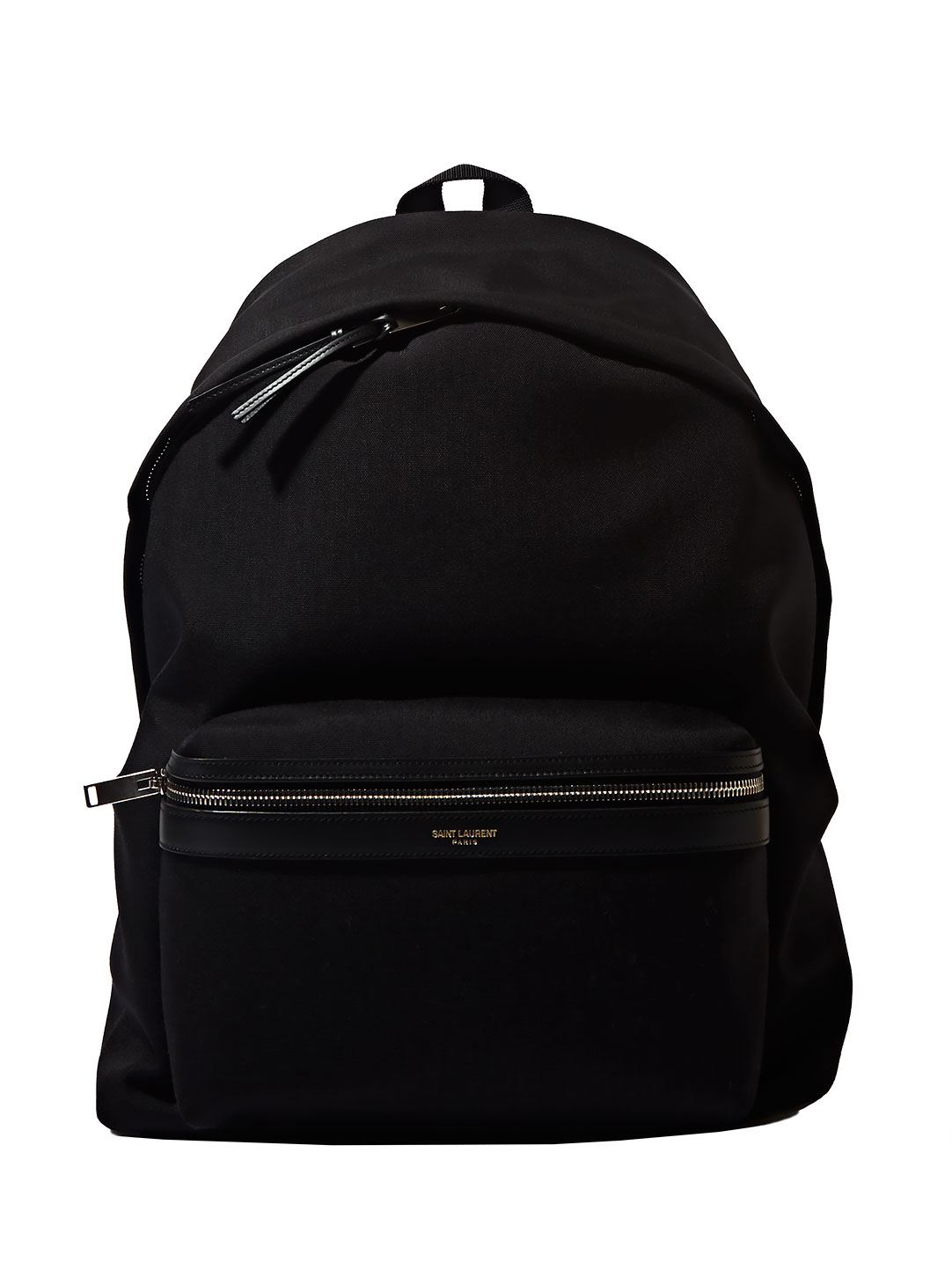 Saint laurent Mens Leather Details Backpack in Black for Men | Lyst