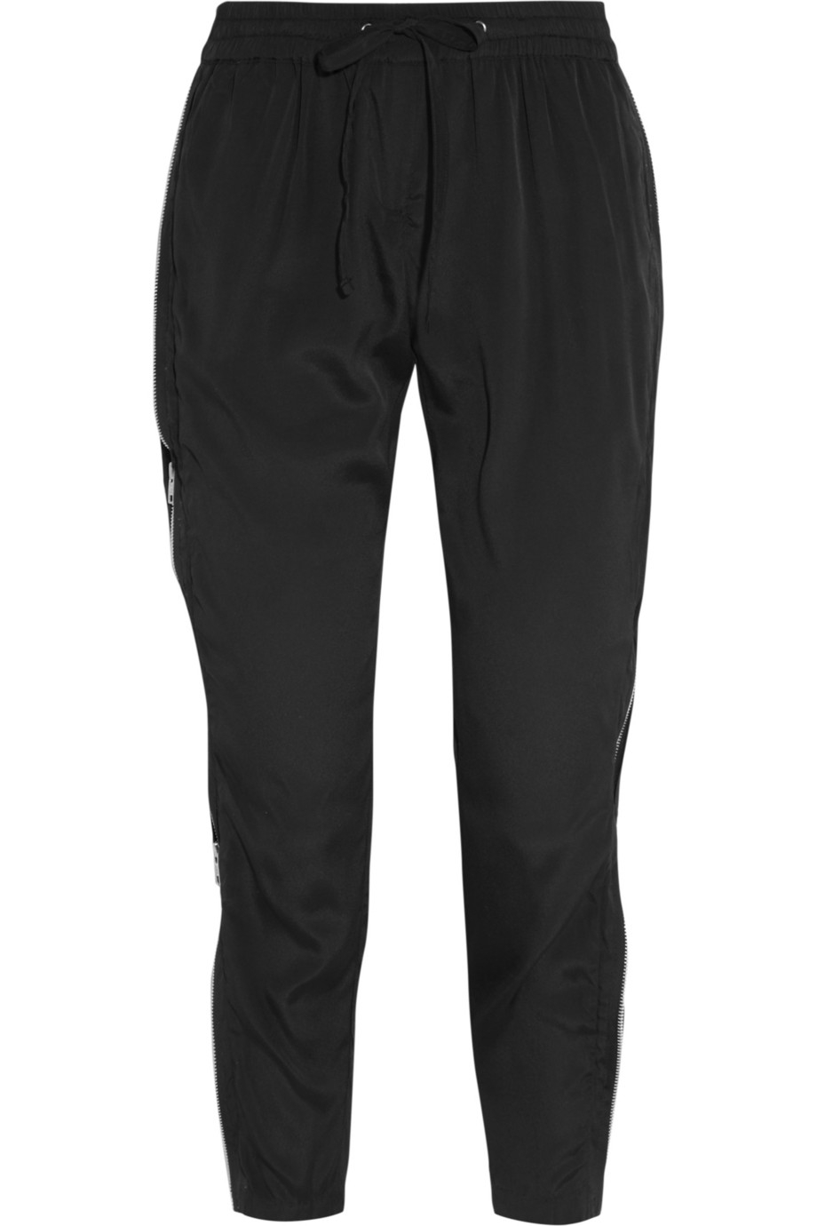 W118 By Walter Baker Edwin Silk Pants in Black | Lyst