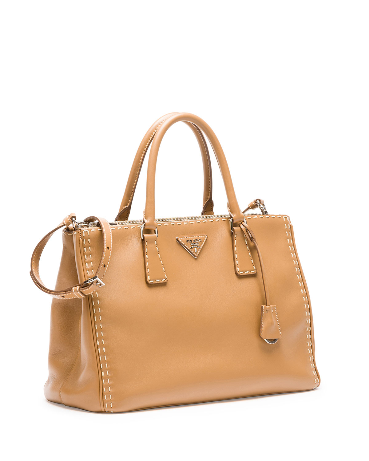 how much does a prada bag cost - Prada City Calf Double-Zip Executive Tote in Beige (camel) | Lyst