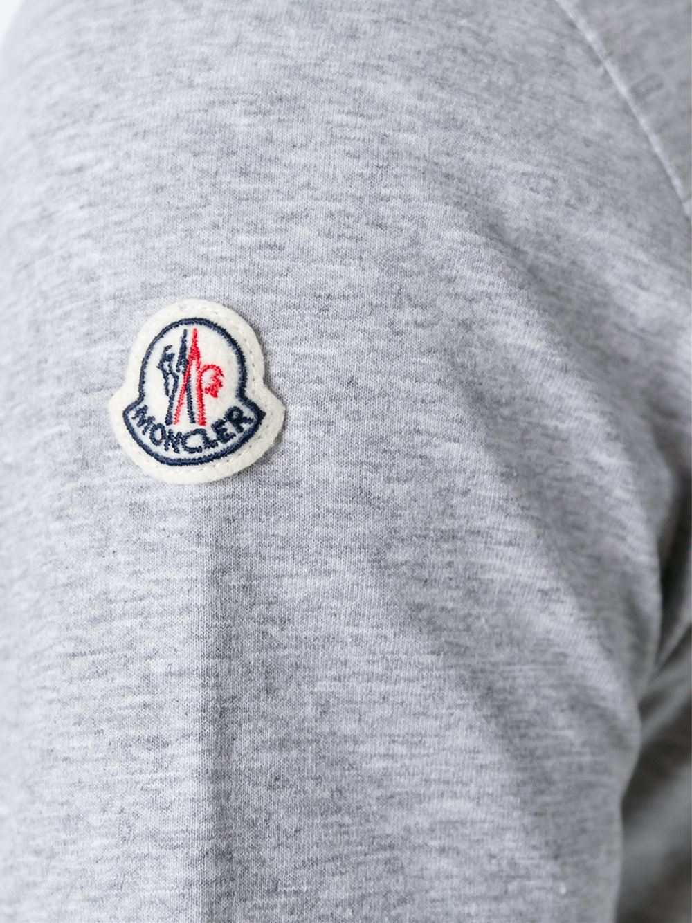 Moncler Logo Print T-Shirt in Gray for Men (GREY) | Lyst