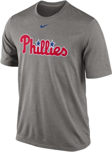 Nike Men'S Philadelphia Phillies Legend Wordmark T-Shirt in Gray for ...