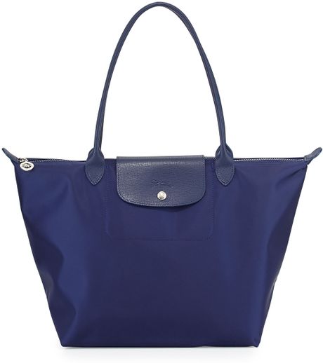 Longchamp | Blue Le Pliage Neo Large Nylon Shoulder Tote Bag | Lyst