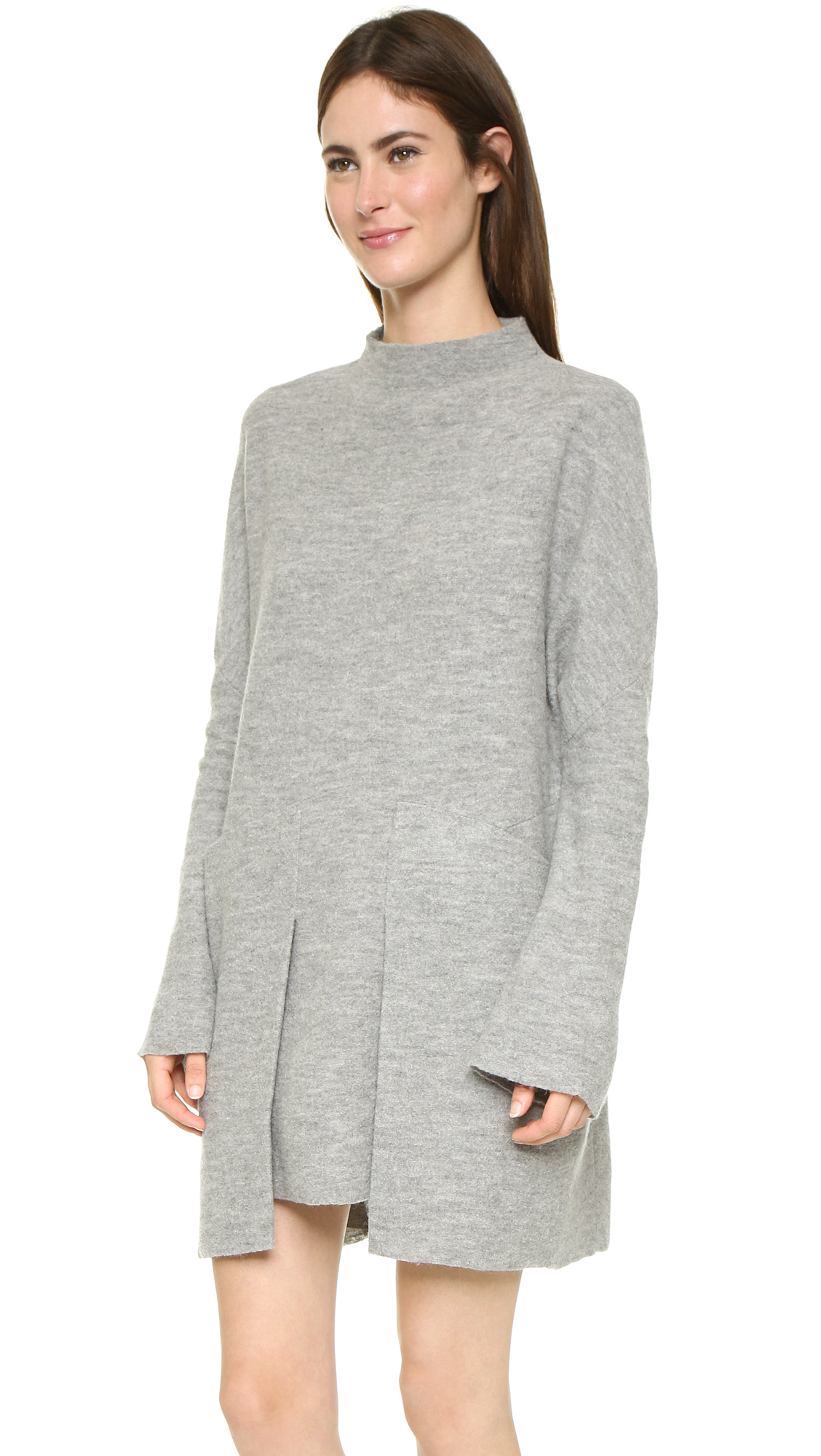 Lyst - Free People Zoe Swit Sweater Dress - Grey Heather in Gray