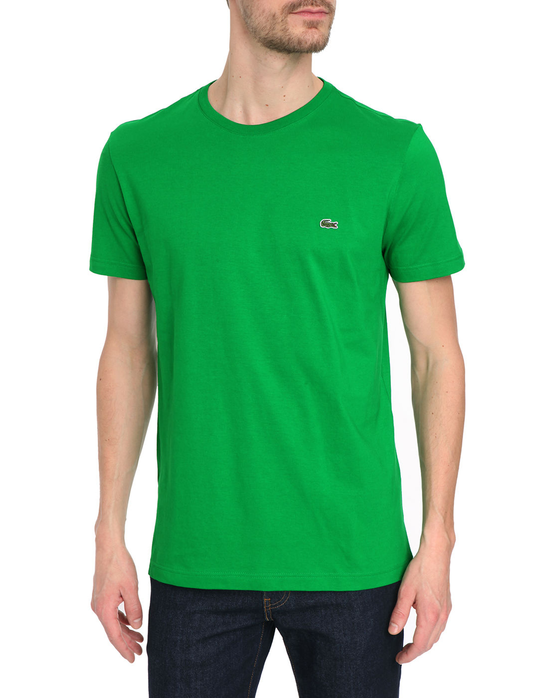 mens green lacoste t shirt