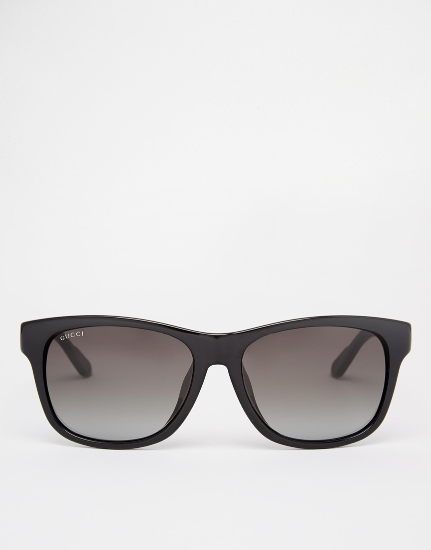 Lyst - Gucci Wayfarer Style Sunglasses in Black for Men