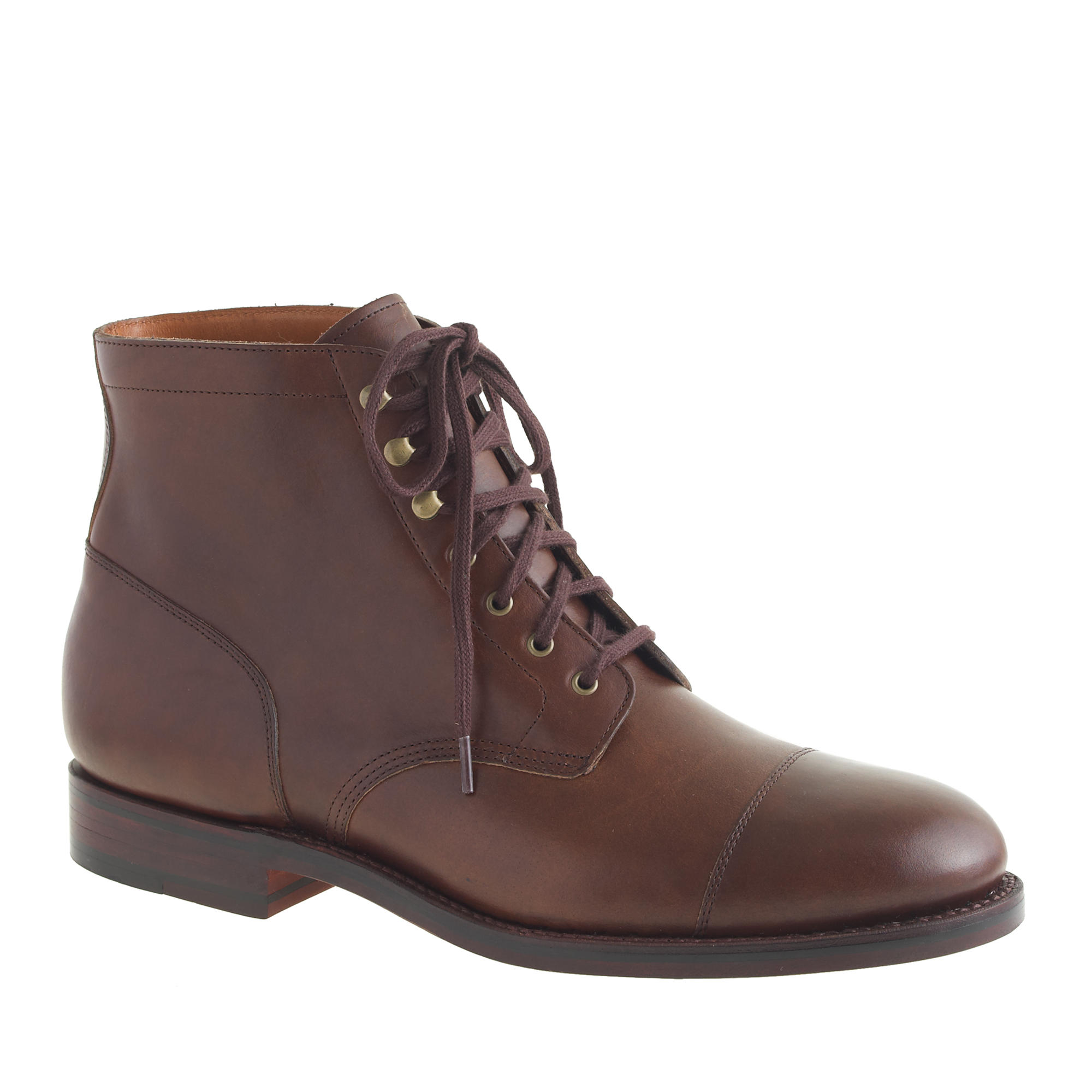 J.crew Ludlow Cap-toe Boots in Brown for Men | Lyst