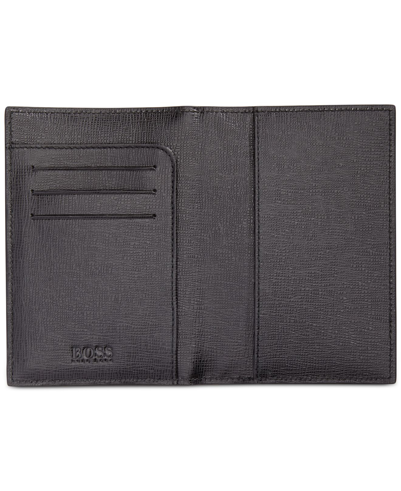 Lyst Boss Passport Holder in Black for Men