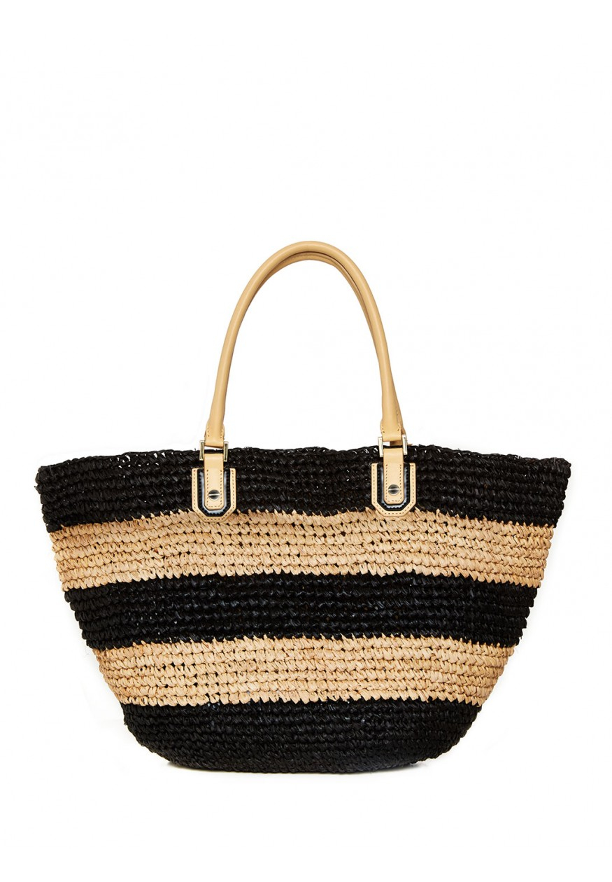 Lyst Alice Olivia Woven Raffia Basket Bag In Natural Gallery