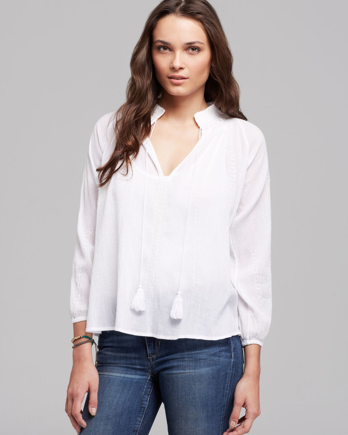 Lyst - Joe'S Jeans Blouse Embroidered in White