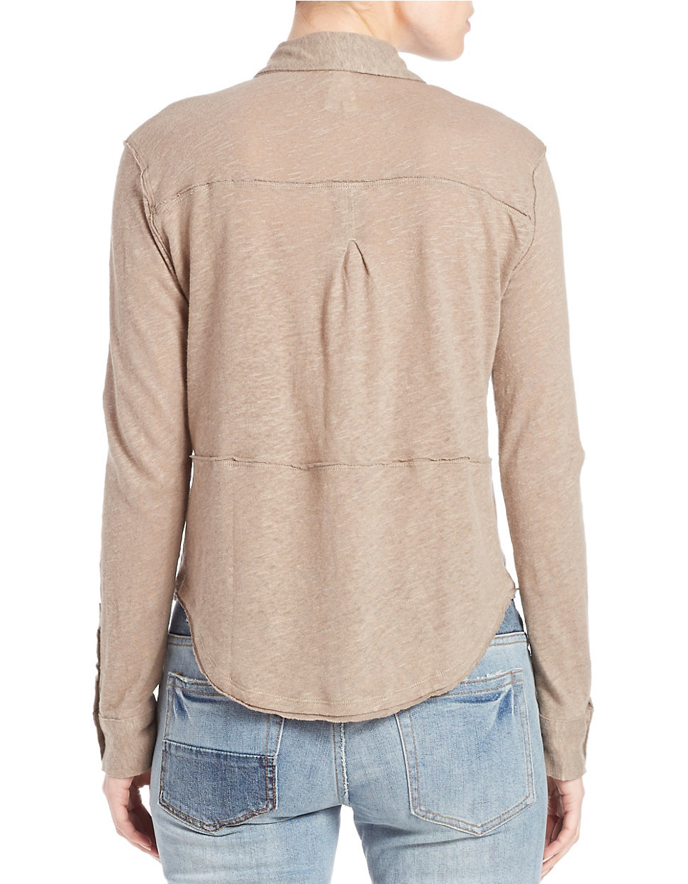 free people one and only button down