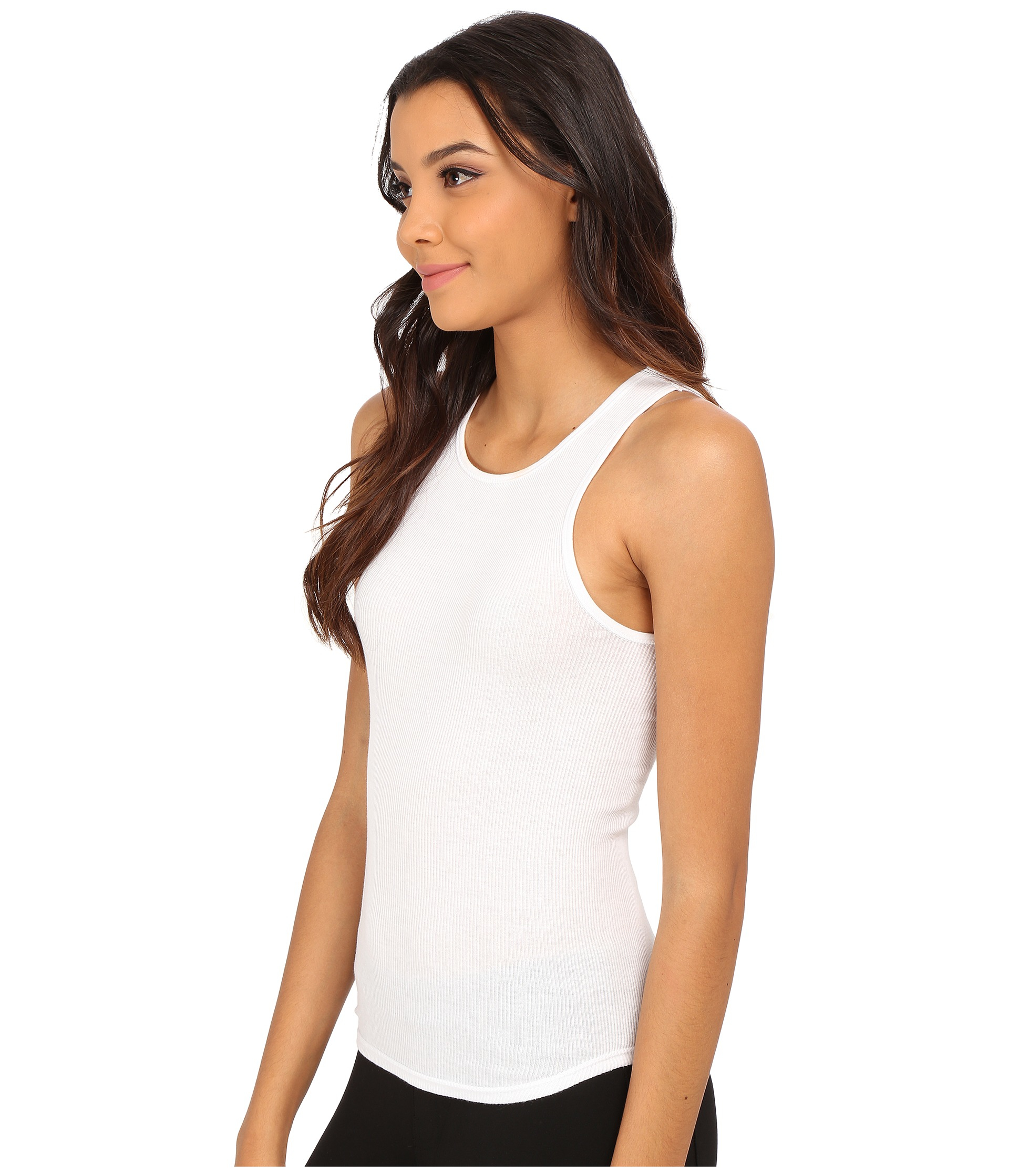 Lyst - Free People High Neck Muscle Tank Top in White