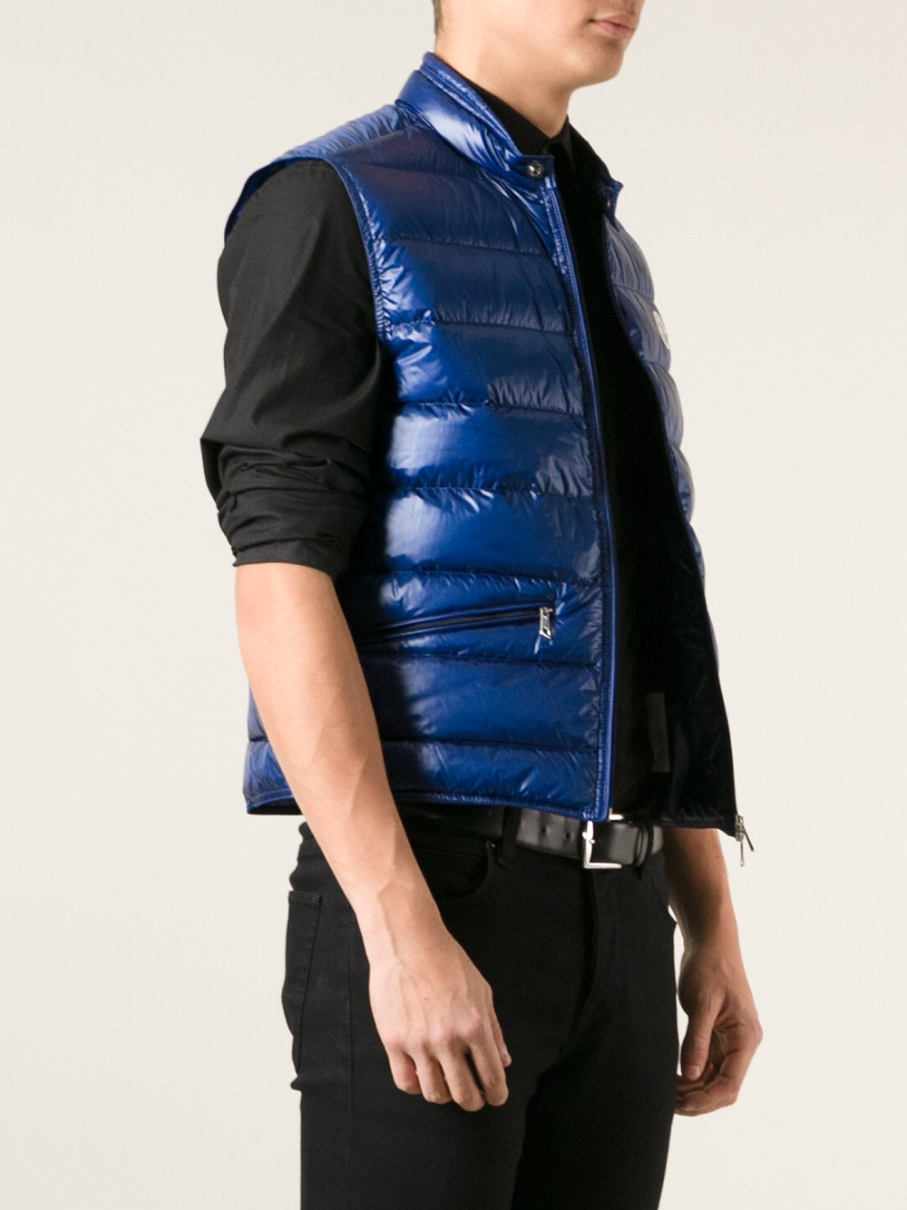 moncler tib gilet blue moncler tib gilet blue