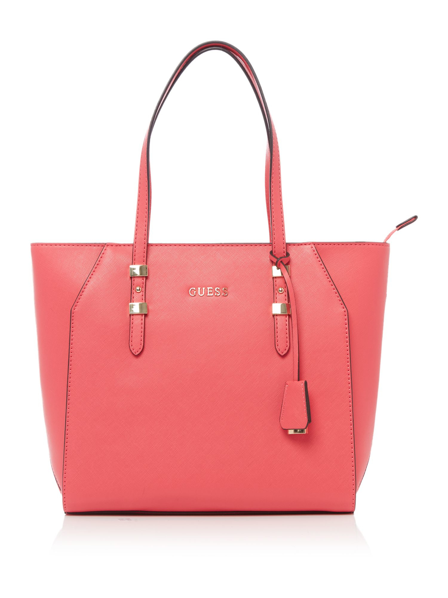 Guess Gigi Pink Tote Shoulder Bag in Pink | Lyst