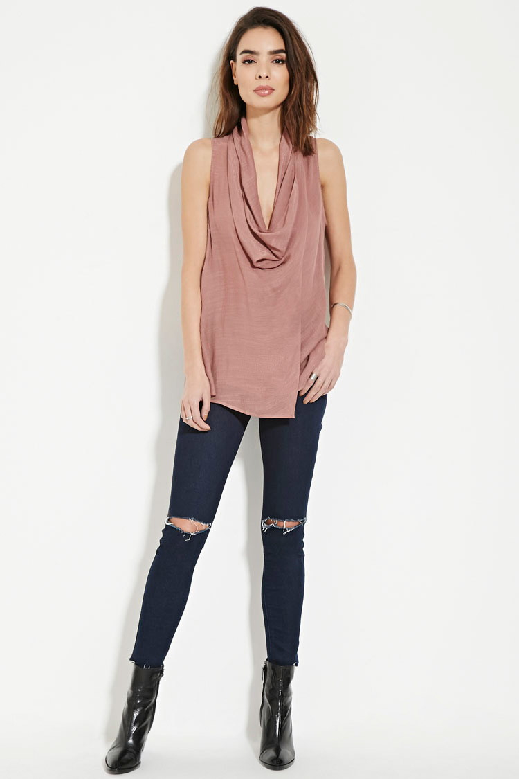 forever 21 draped wrap front top in brown forever 21 contemporary draped wrap front top in pink lyst forever 21 draped wrap front top in brown forever 21 contemporary draped wrap front top in pink lyst