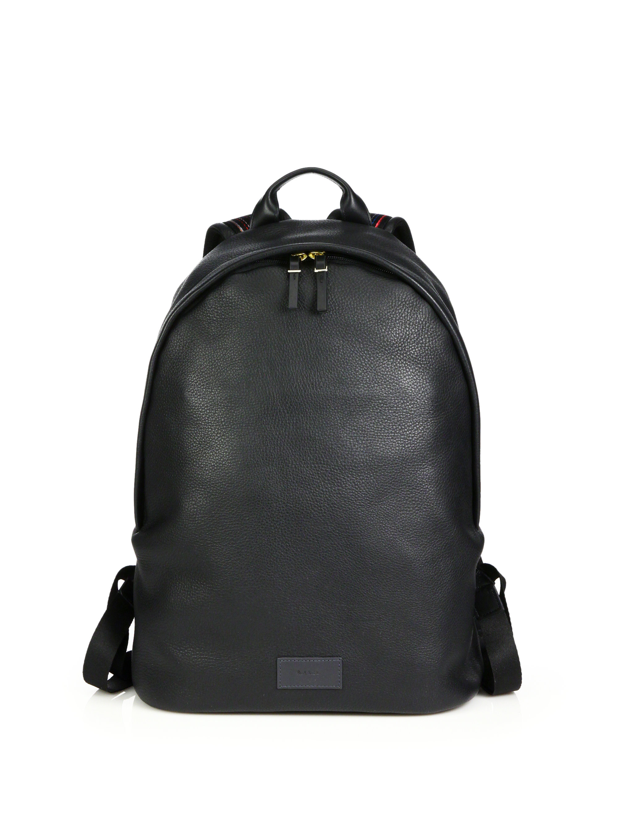 Paul smith Leather Backpack in Black for Men | Lyst