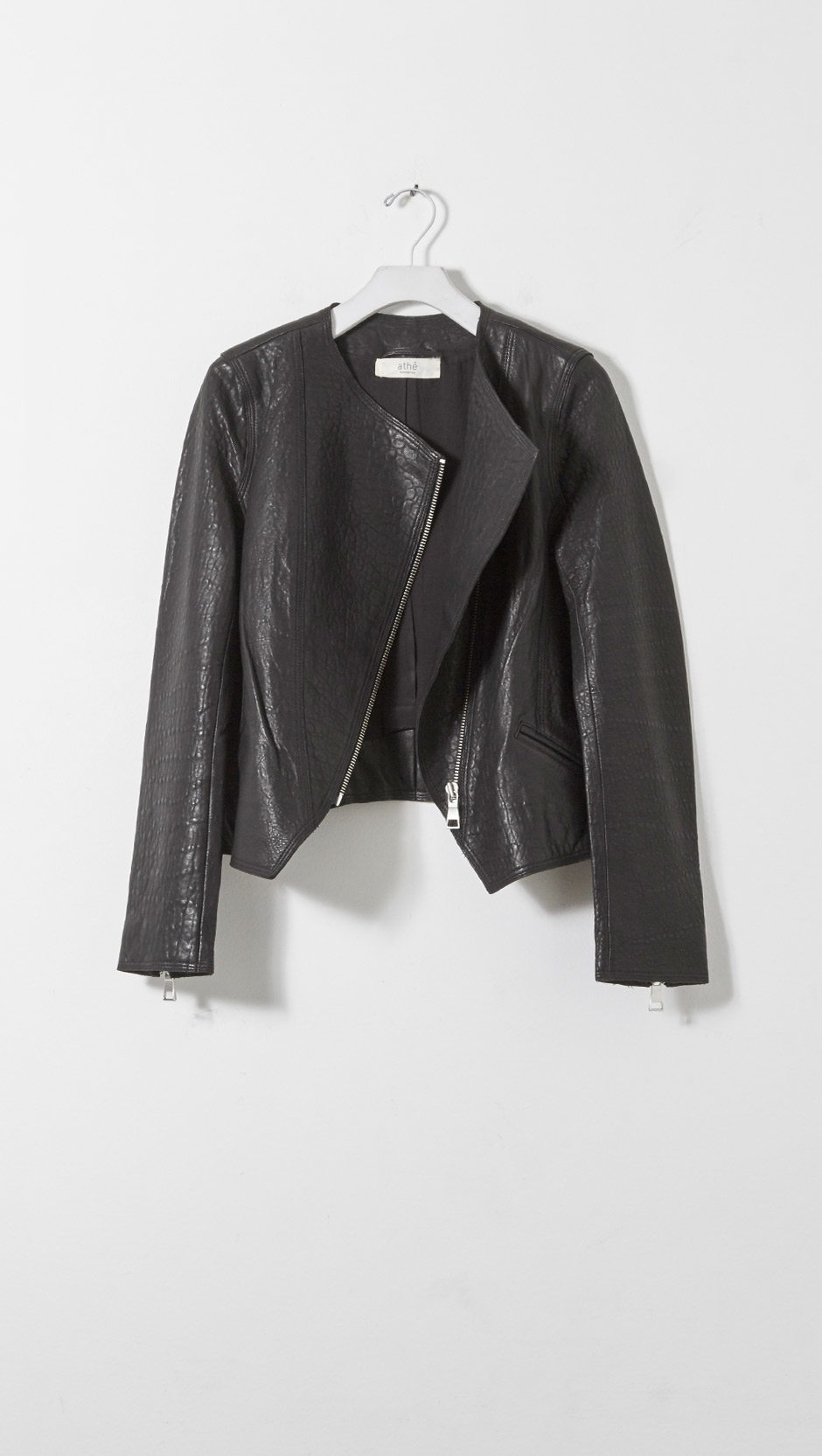 Vanessa Bruno Abigael Leather Jacket In Black Lyst Gallery