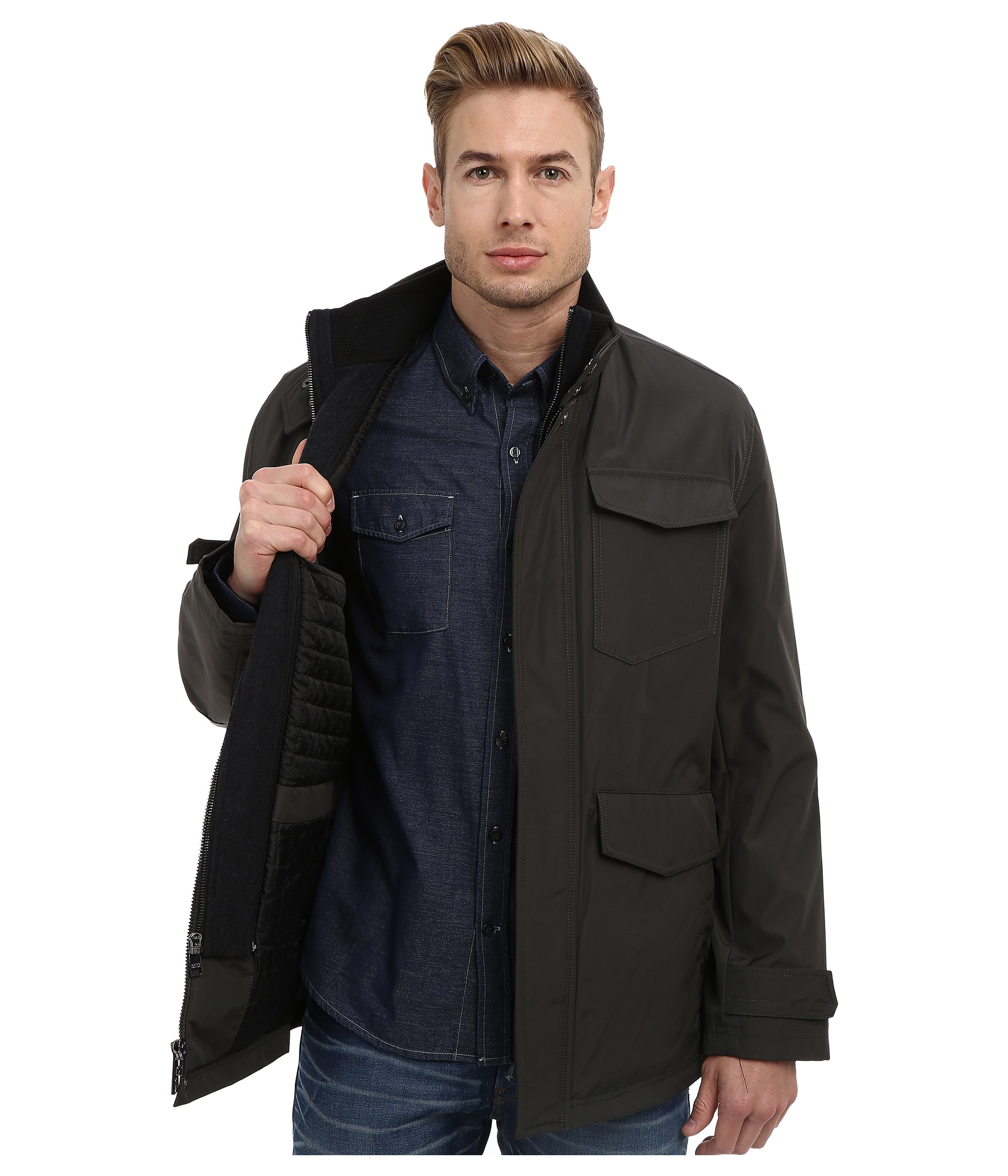 Marc new york by andrew marc Caleb Jacket in Green for Men (Olive) | Lyst