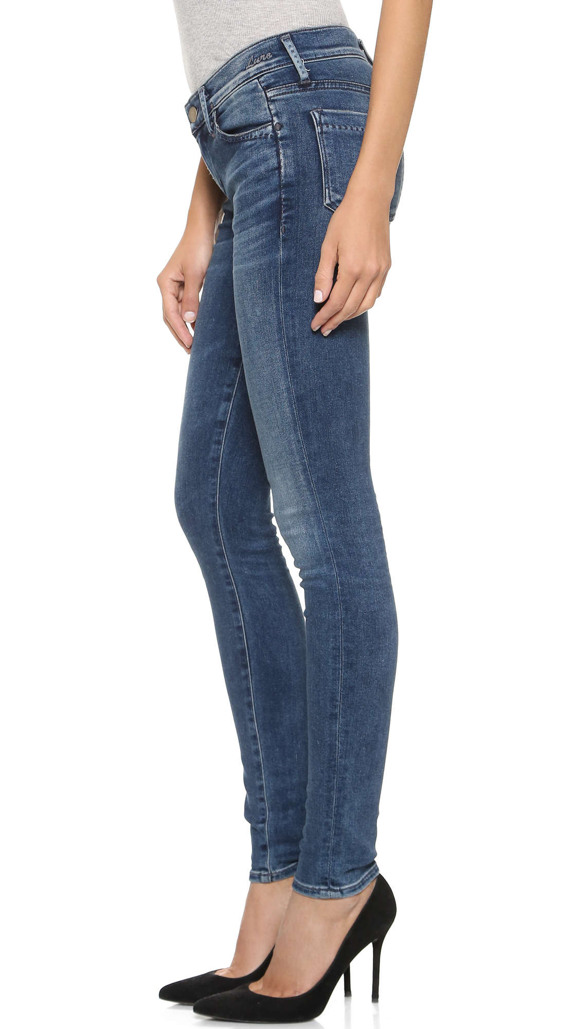 Lyst - Goldsign Lure Skinny Jeans in Blue