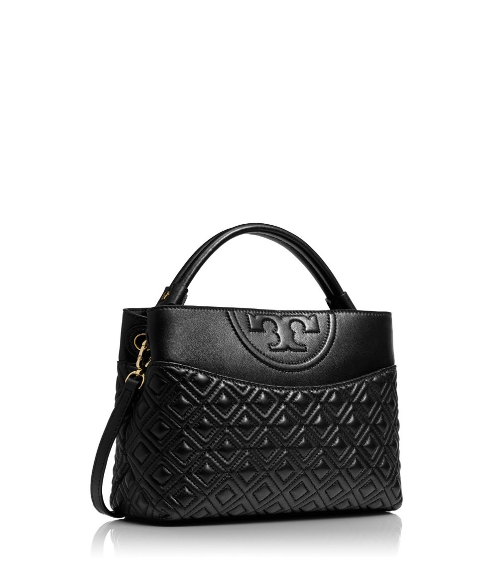 tory burch soft fleming small black