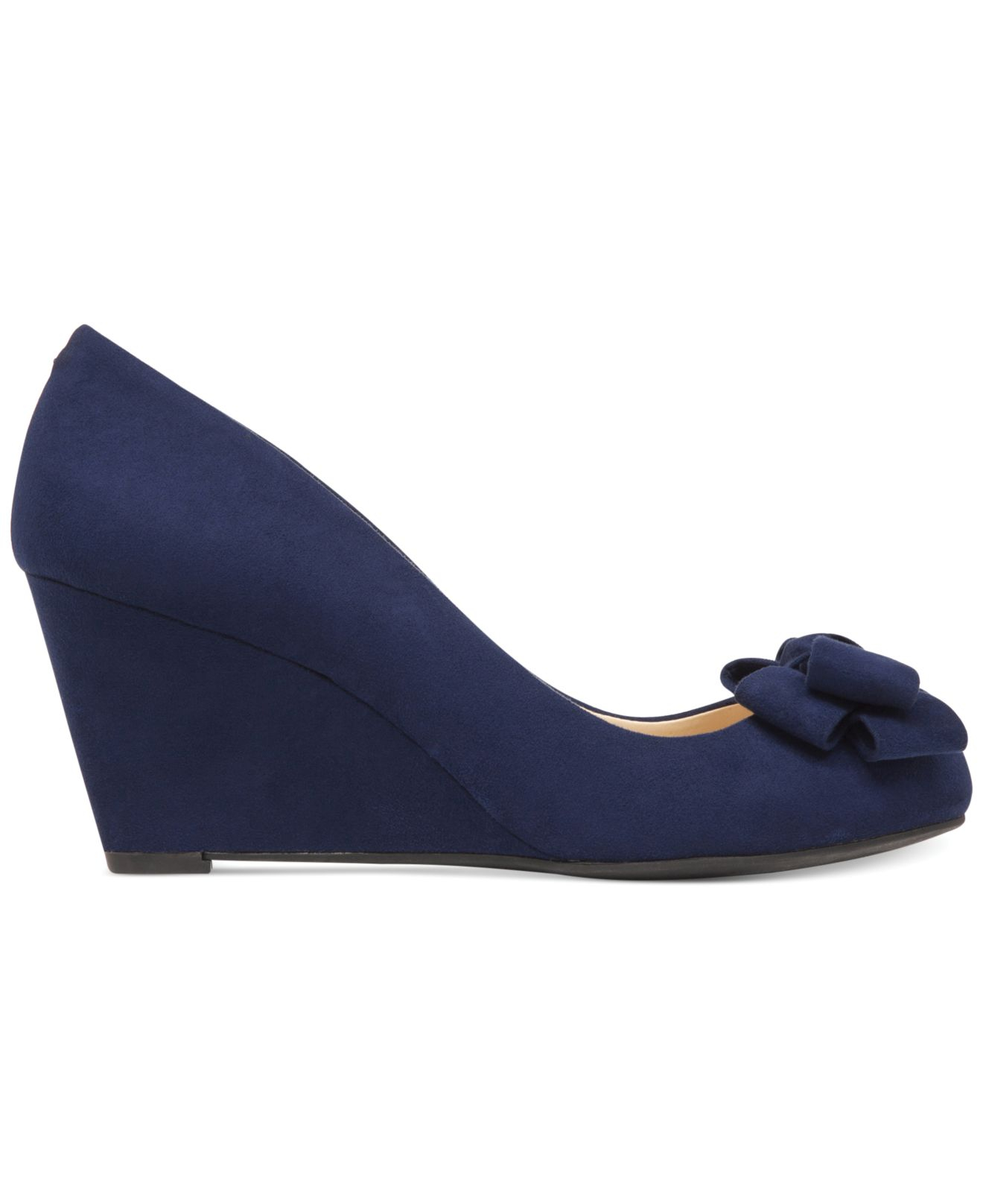 Jessica Simpson Sheryl Bow Wedges in Blue Lyst