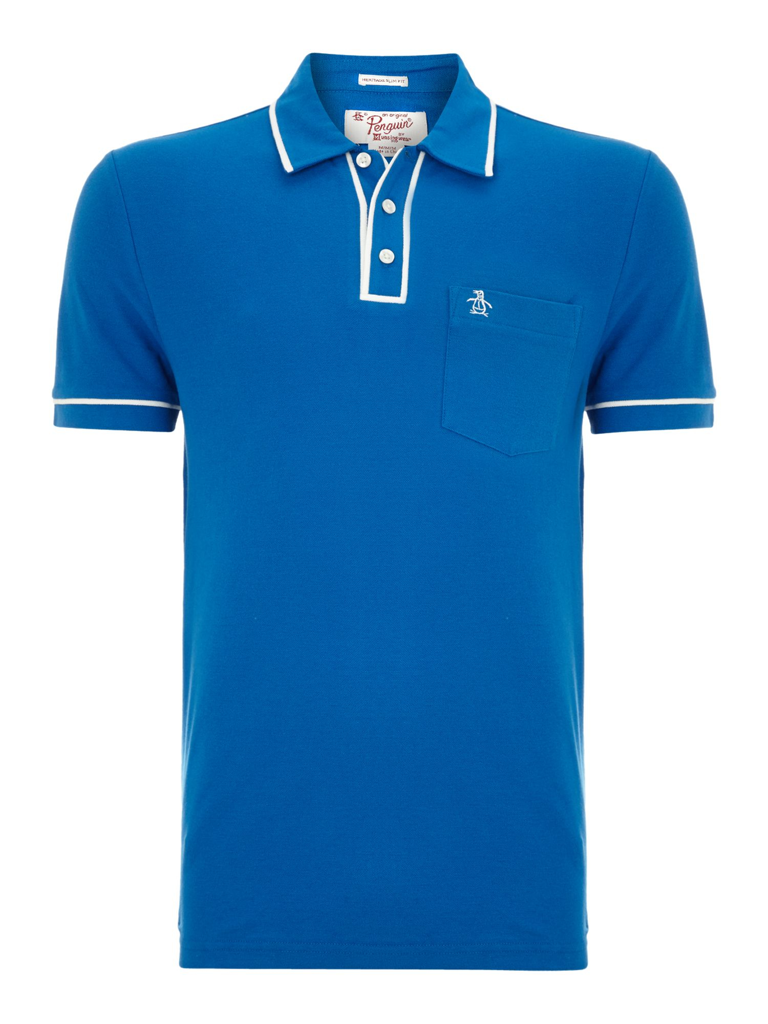 Original Penguin Short Sleeve Earl Polo Shirt in Blue for Men | Lyst