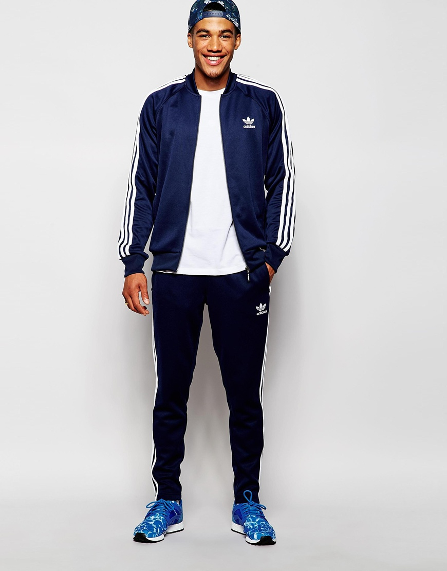 Lyst - Adidas Originals Superstar Track Jacket Ab9715 in Blue for Men