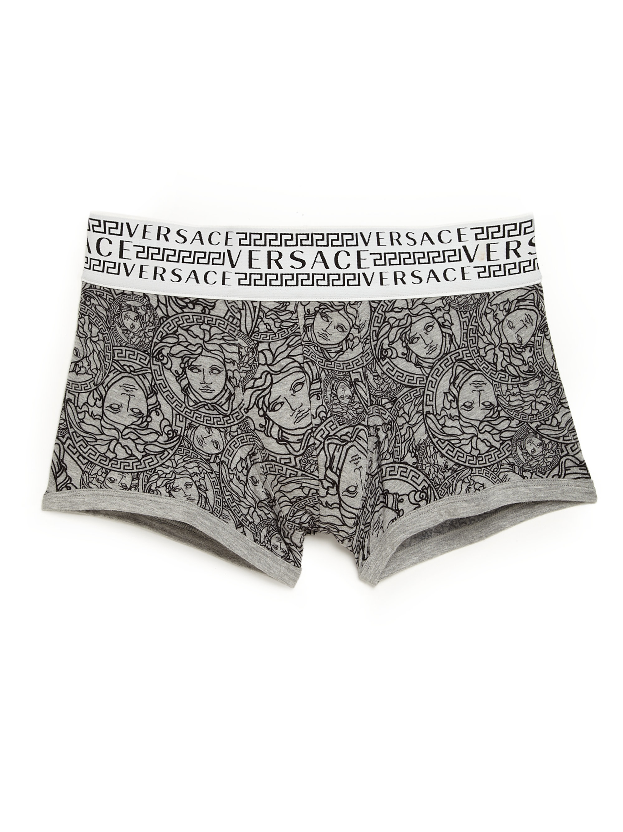 Versace Logoprint Boxer Briefs in Gray for Men Lyst