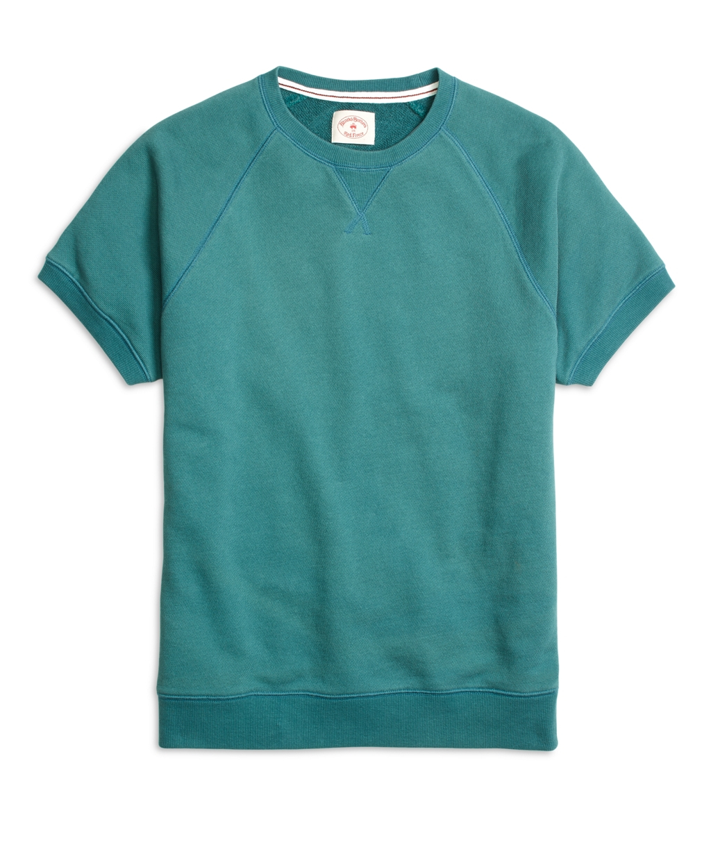 Brooks Brothers Short-Sleeve Crewneck Sweatshirt in Green - Lyst