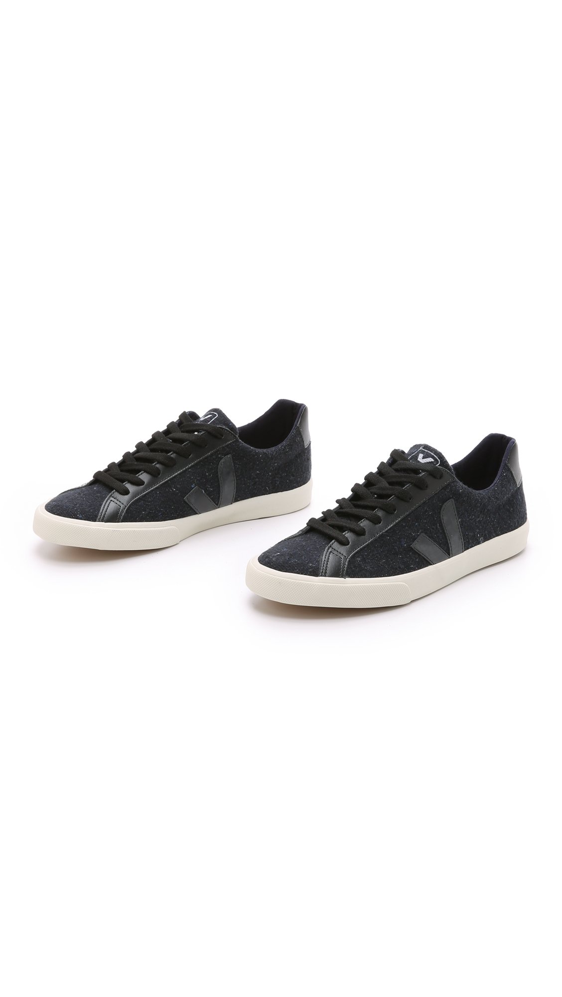 Veja Esplar Flannel Sneakers in Black for Men | Lyst