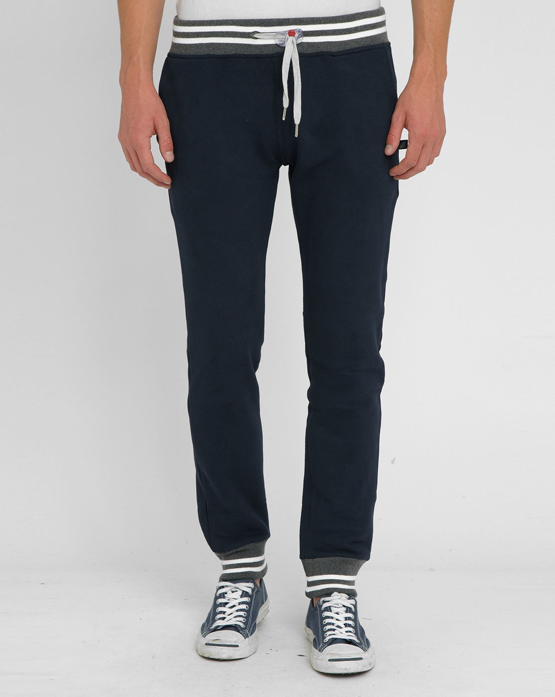 navy slim fit joggers