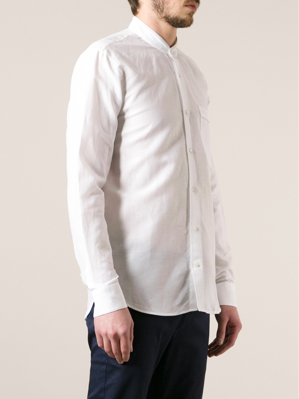 Lyst - Mauro Grifoni Button Up Shirt in White for Men