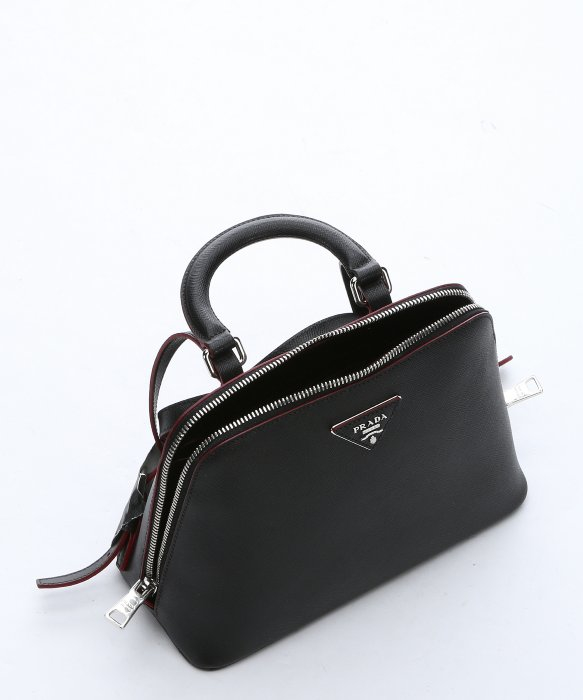 Prada Black Saffiano Leather Mini Backpack in Black | Lyst  