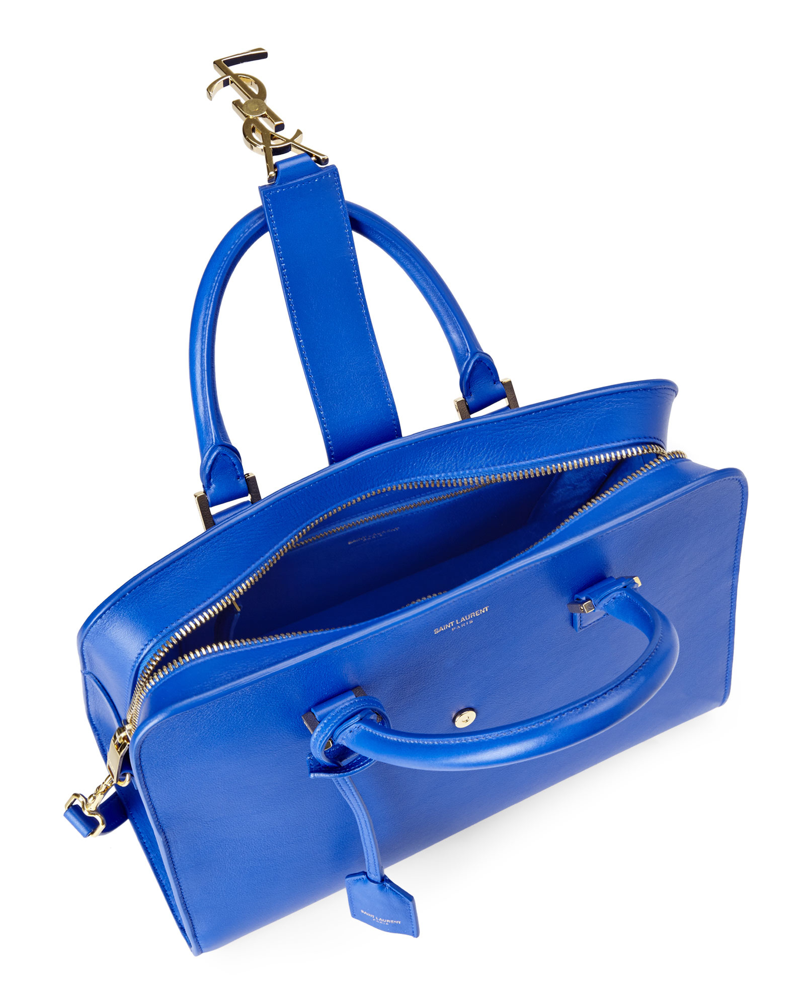 ysl purses sale - Saint laurent Bleu Majorelle Small Monogramme Box Laque Bag in ...
