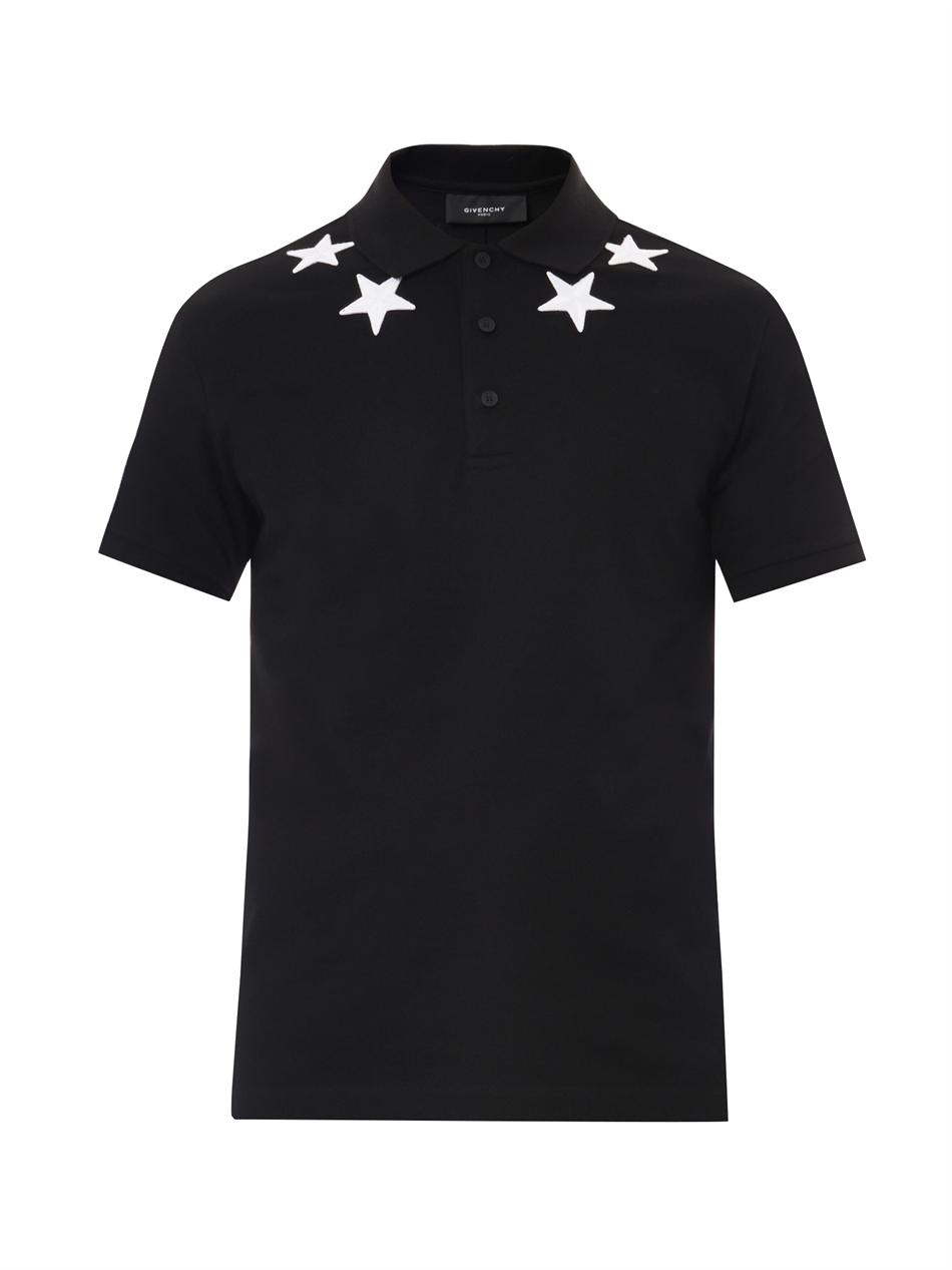 givenchy polo shirt with stars