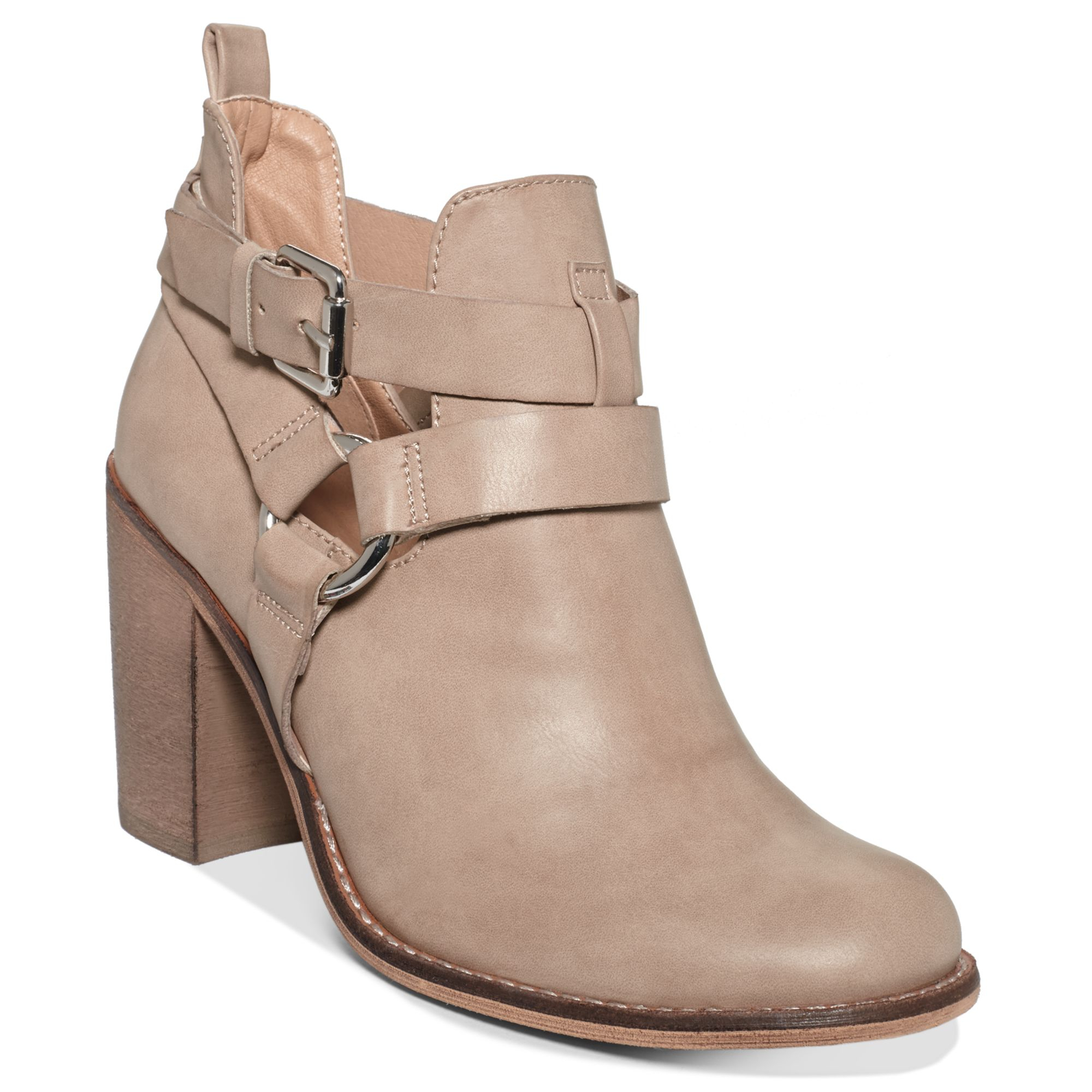 report tan booties