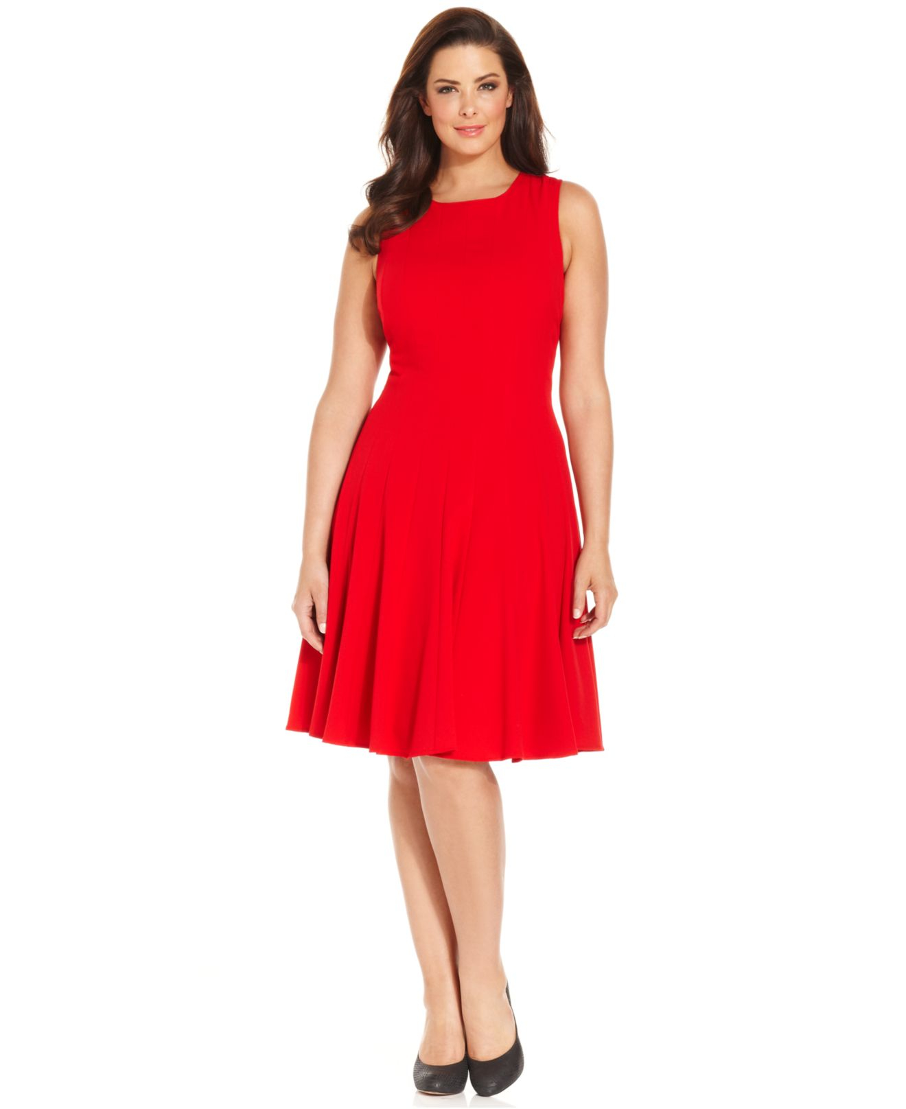 Red A-Line Dress