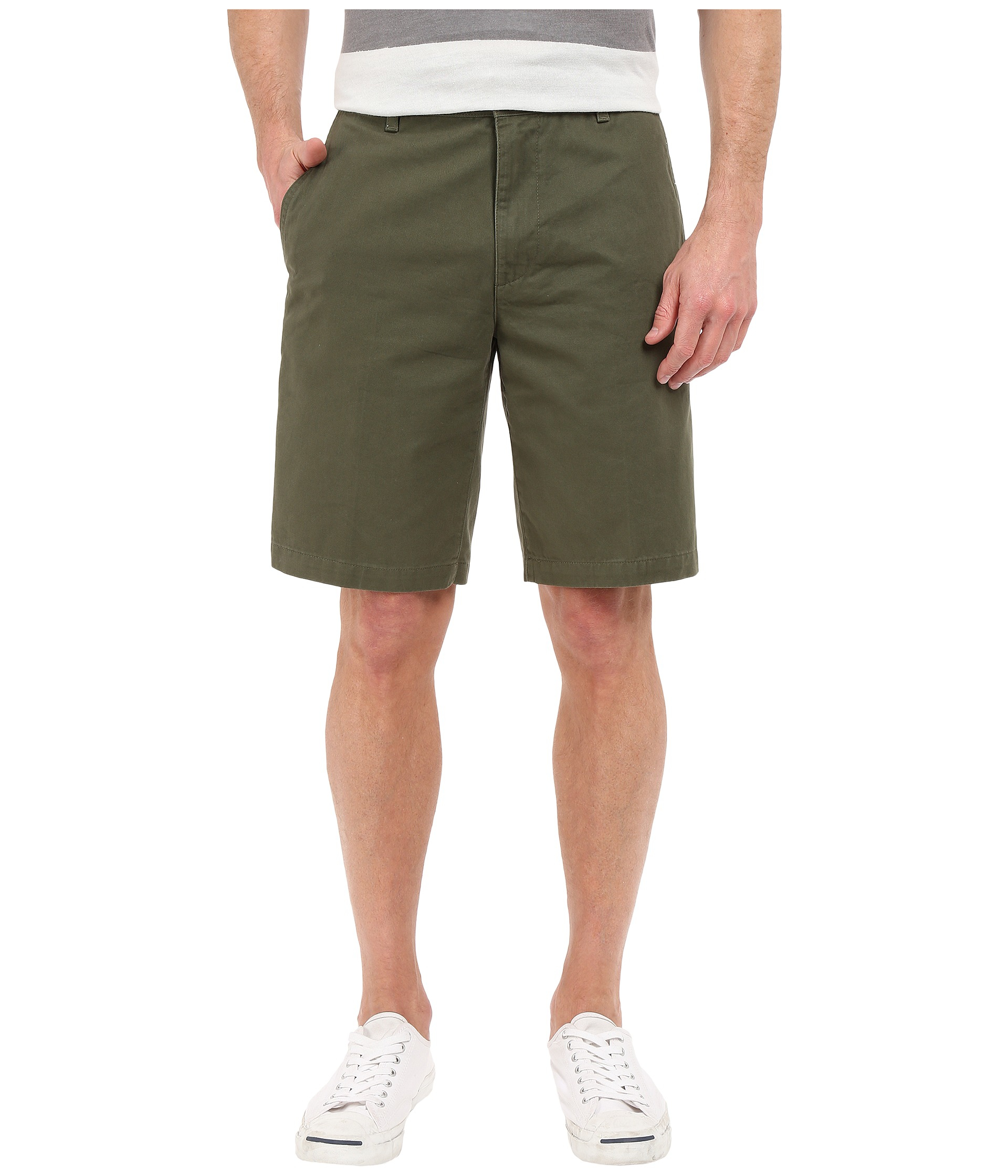 Dockers Perfect Short Classic Fit Flat Front in Green for Men - Save 50 ...