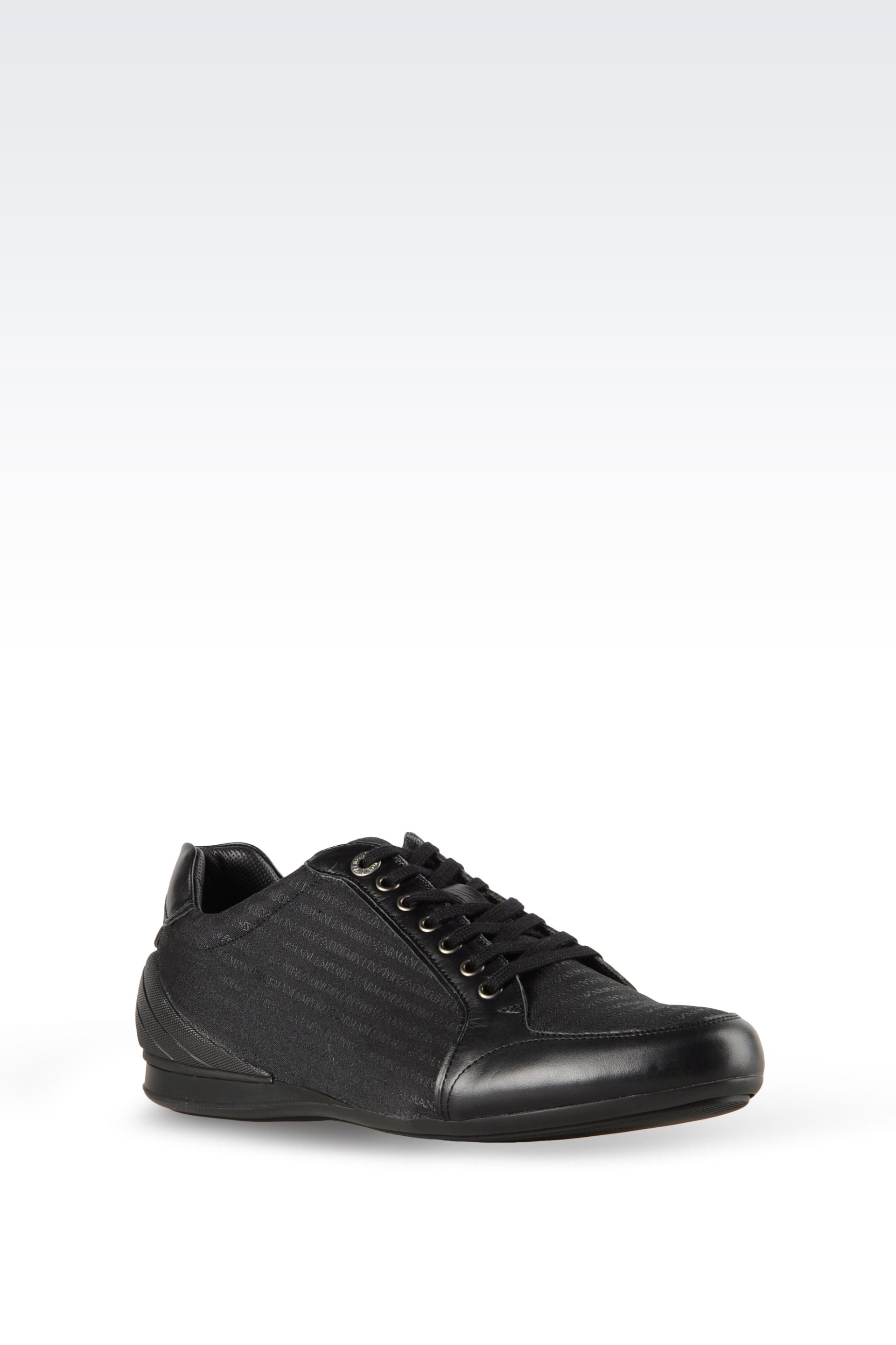 Lyst - Emporio Armani Sneakers in Black for Men
