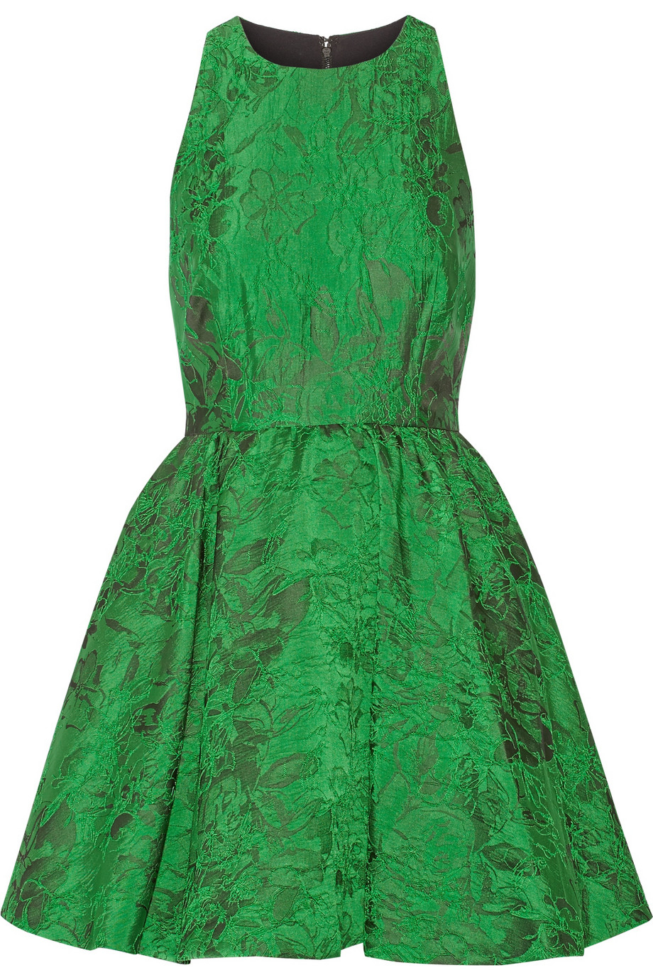 Lyst - Alice + Olivia Tevin Jacquard Mini Dress in Green
