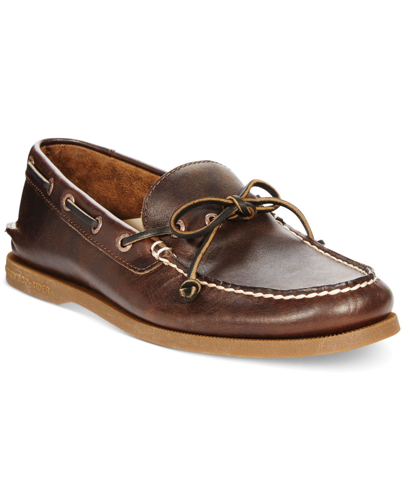 Lyst - Sperry Top-Sider Men's A/o 1-eye Leather Boat Shoes in Brown for Men