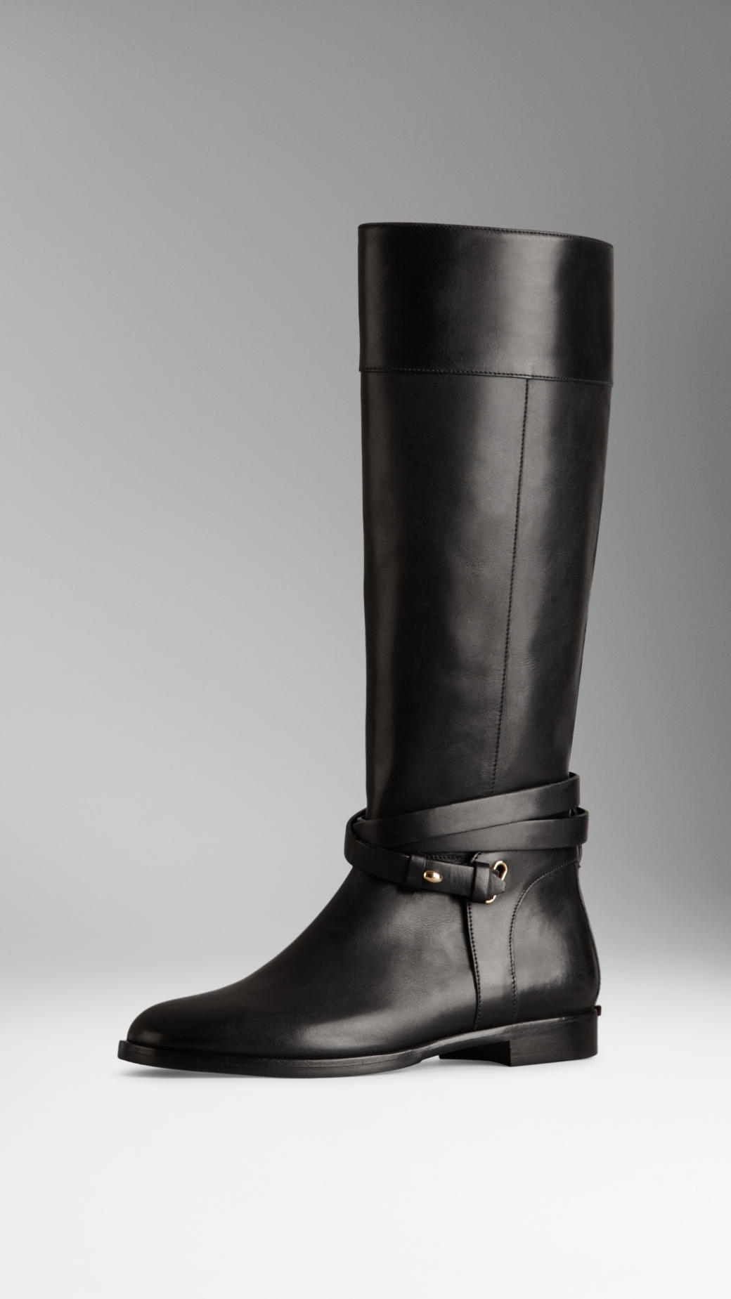 burberry black hurr boots
