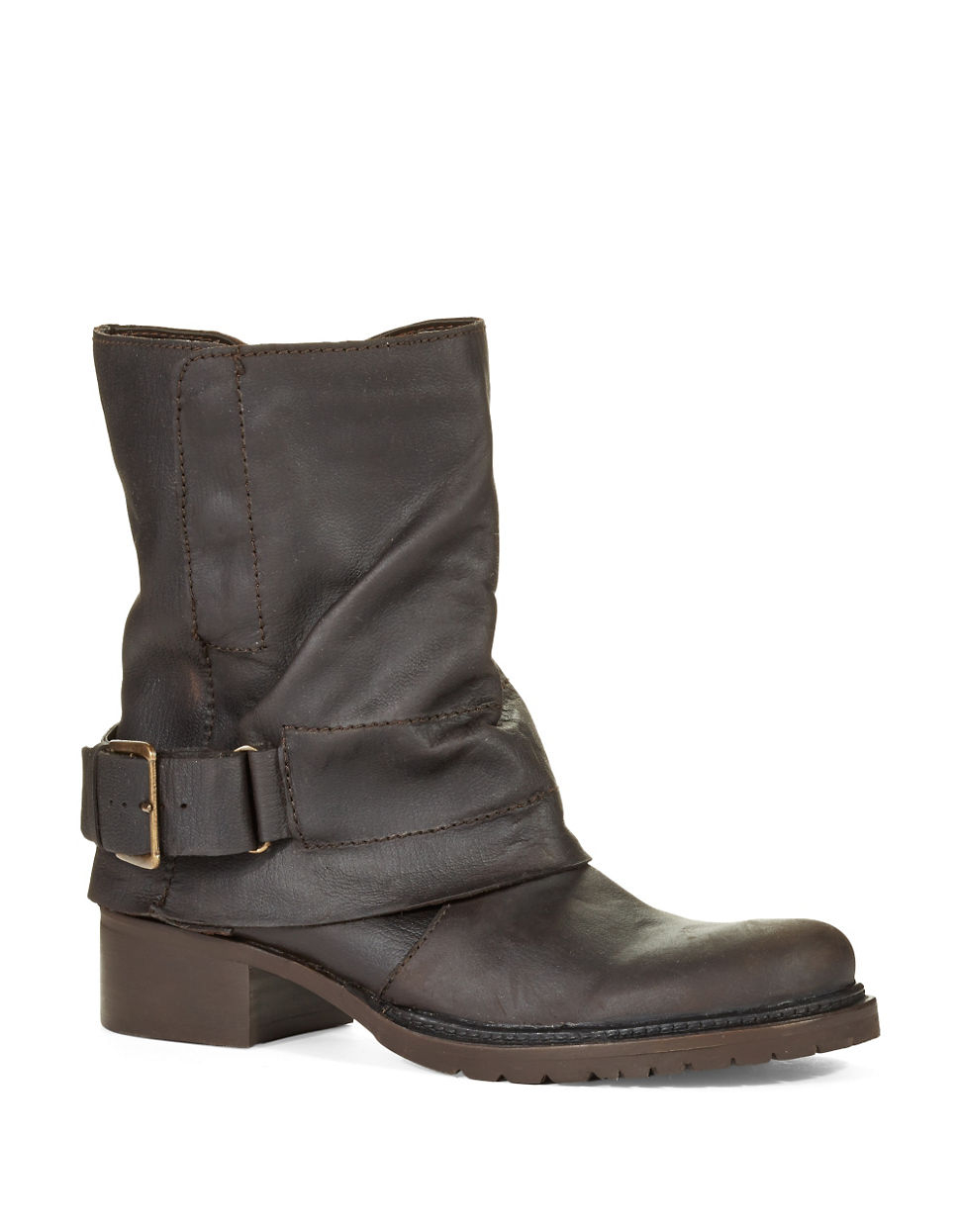 Adam tucker Ledger Leather Boots in Brown | Lyst