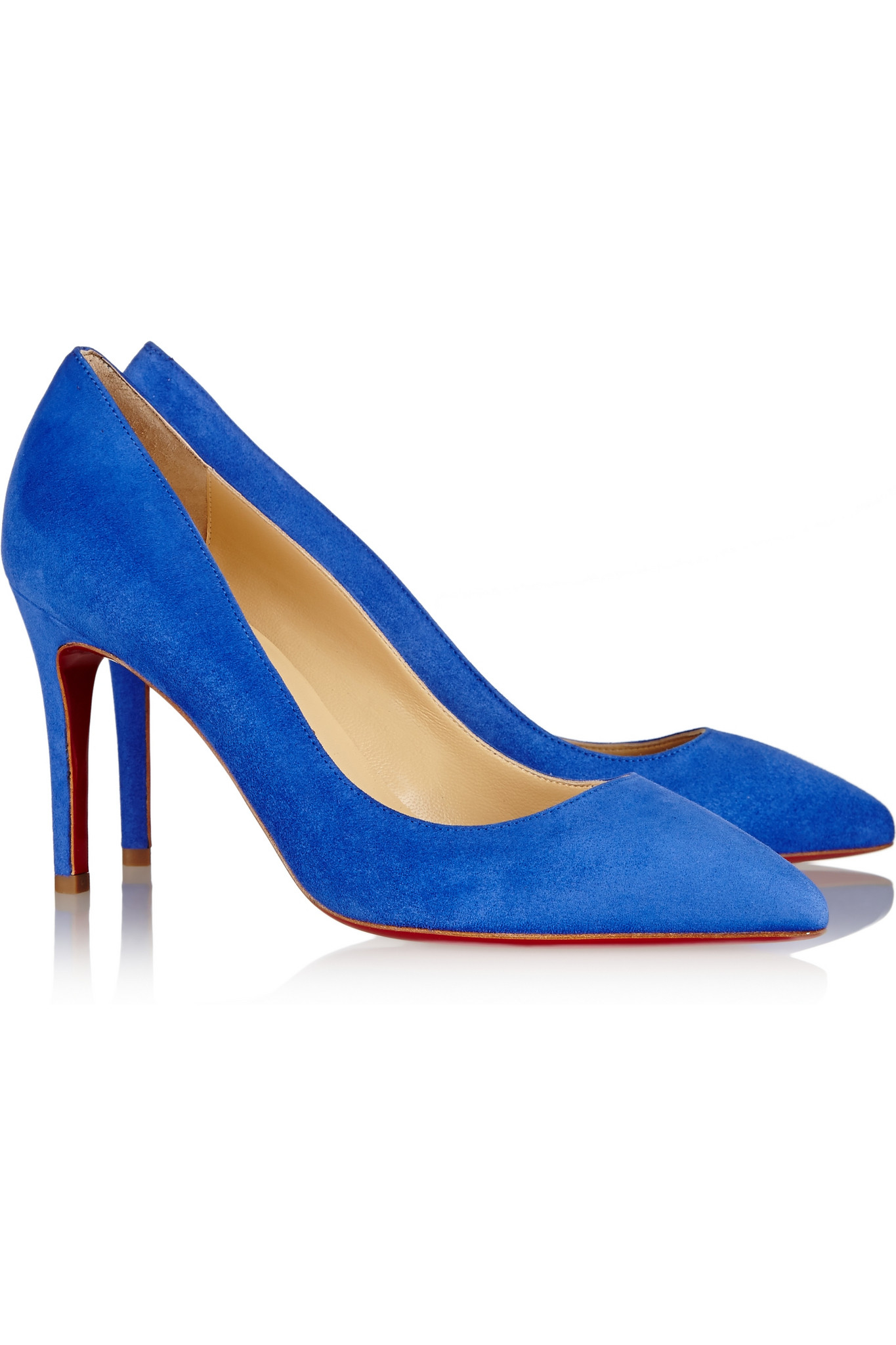 Lyst - Christian Louboutin Pigalle 85 Suede Pumps in Blue