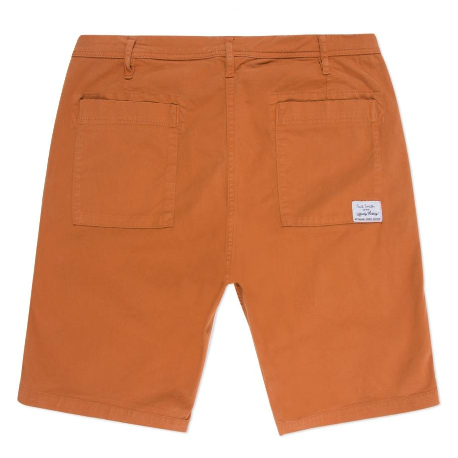 Paul smith Men's Orange Stretch-cotton Chino Shorts in Orange for ...