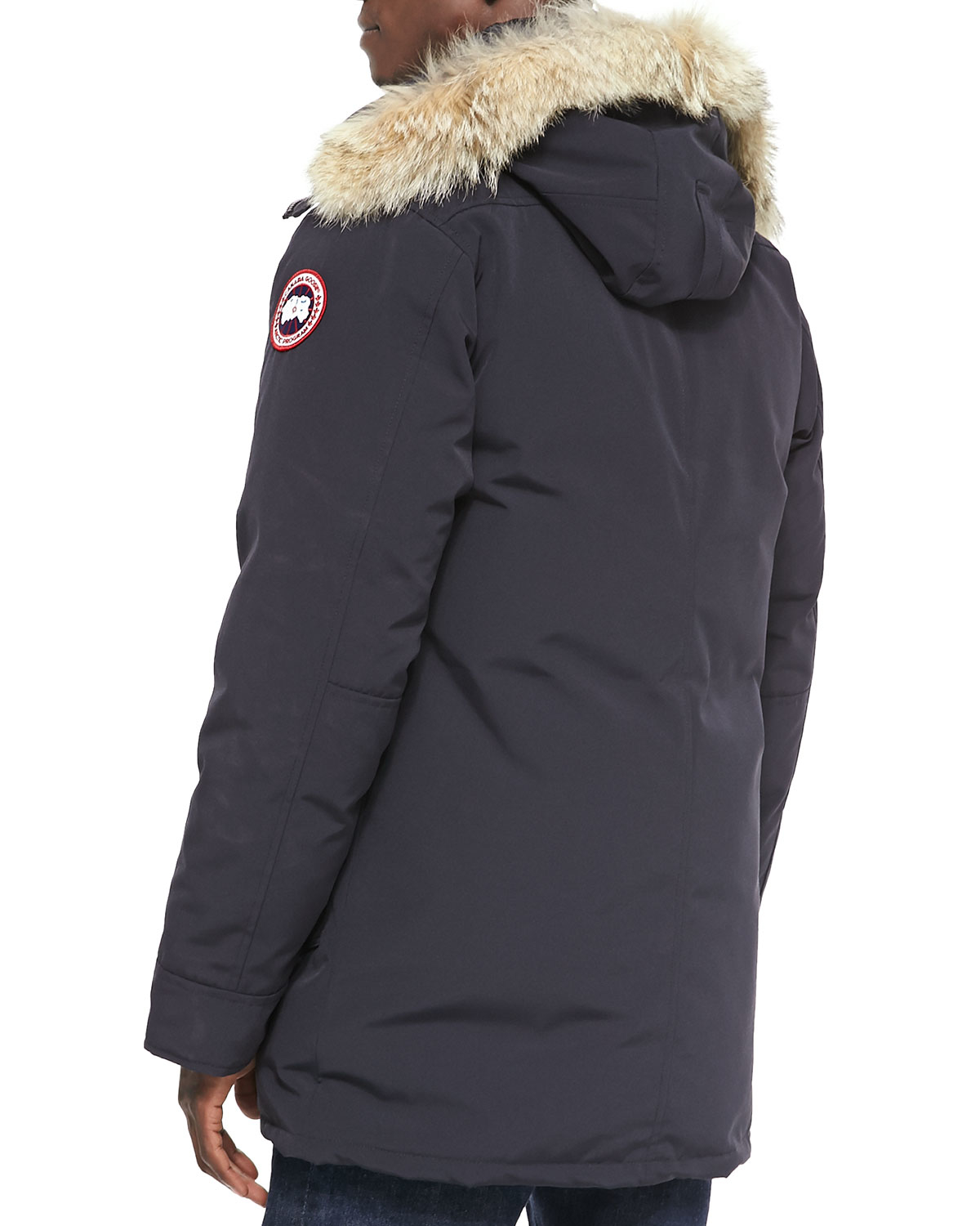 Canada Goose Chateau Parka W Fur Trimmed Hood In Blue For