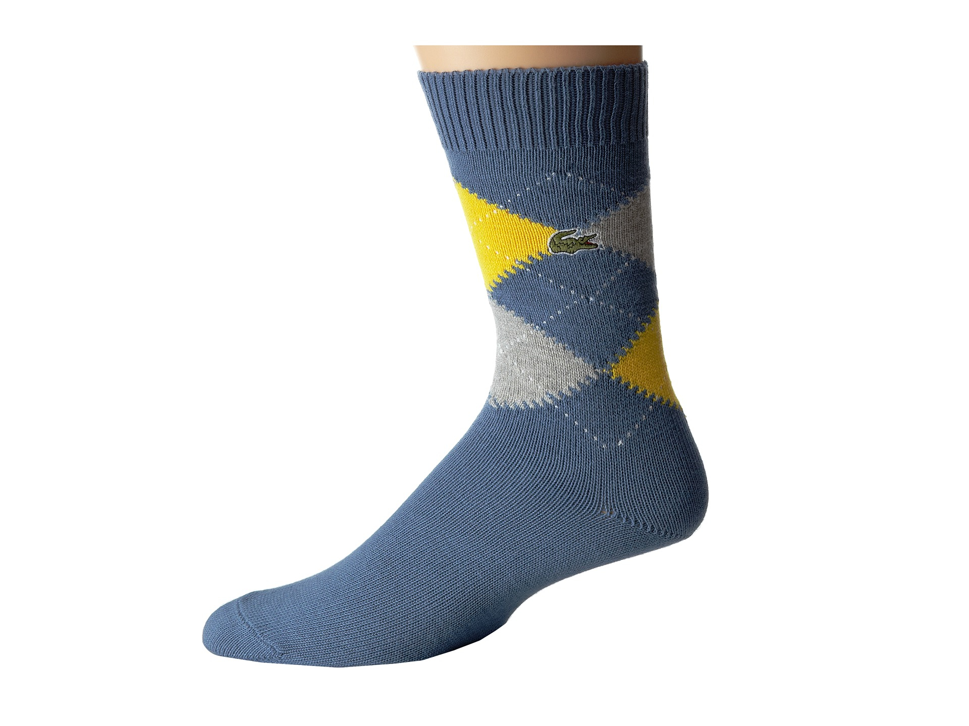 Lyst - Lacoste Argyle Sock in Blue for Men